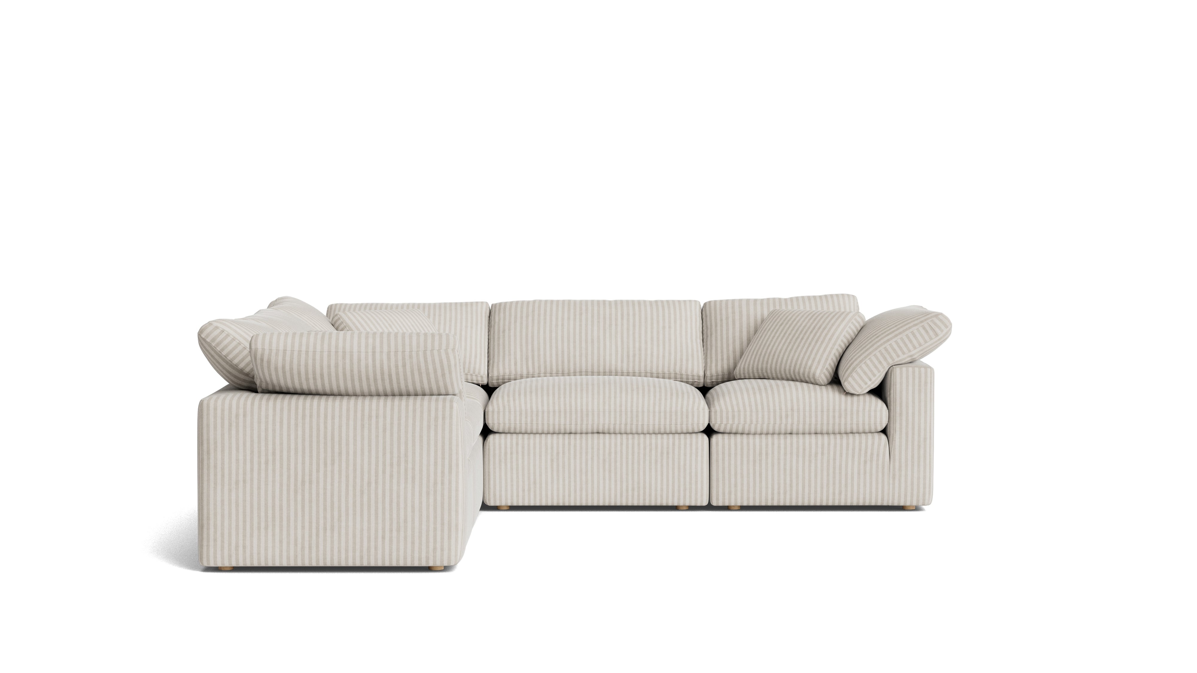 Movie Night™ 5 - Piece Modular Sectional Closed, Standard, Newport Stripe - Sundays Company CanadaSEC-YJ-915-011