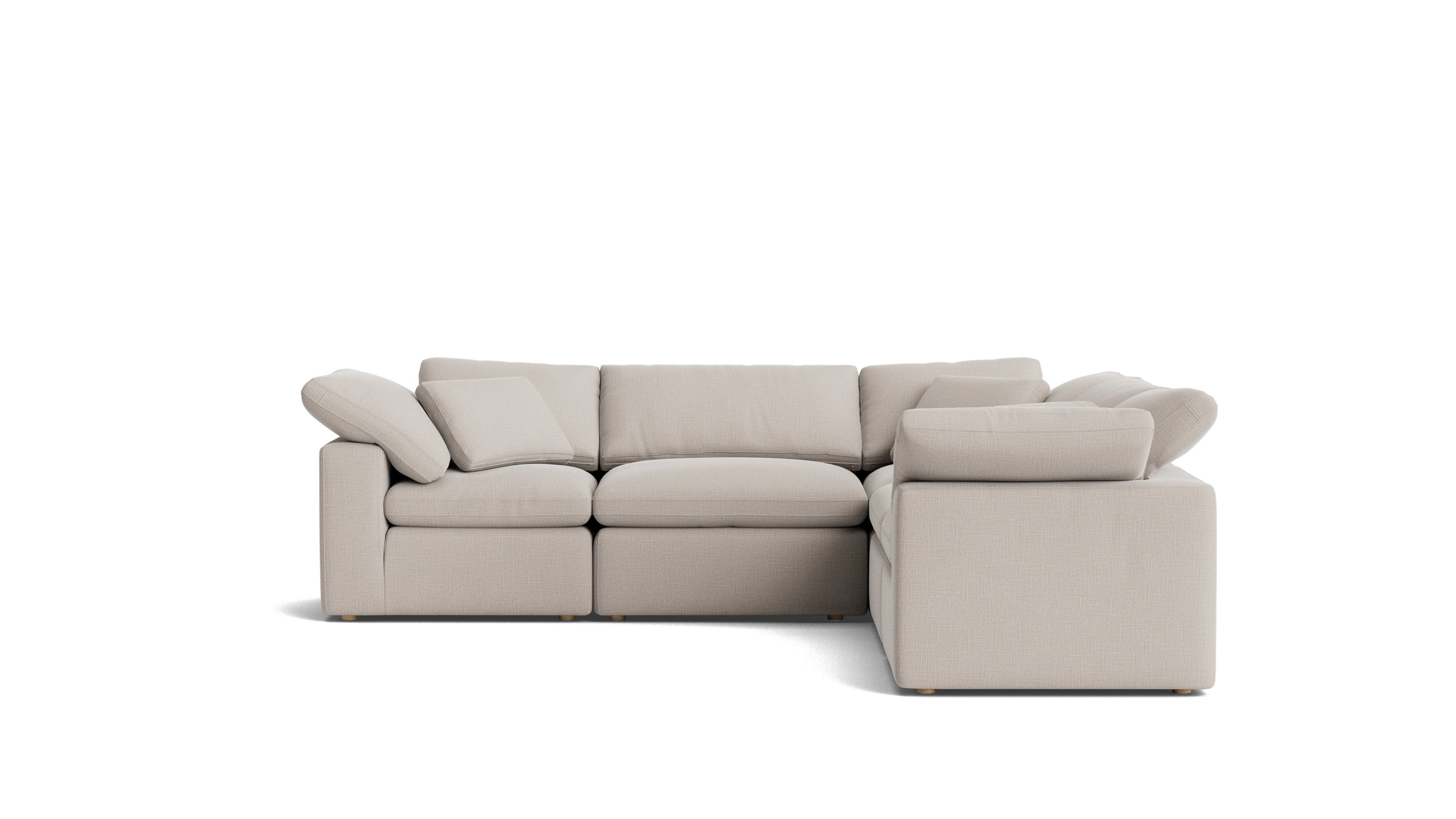 Movie Night™ 5 - Piece Modular Sectional Closed, Standard, Clay - Sundays Company CanadaSEC-YJ-915-015
