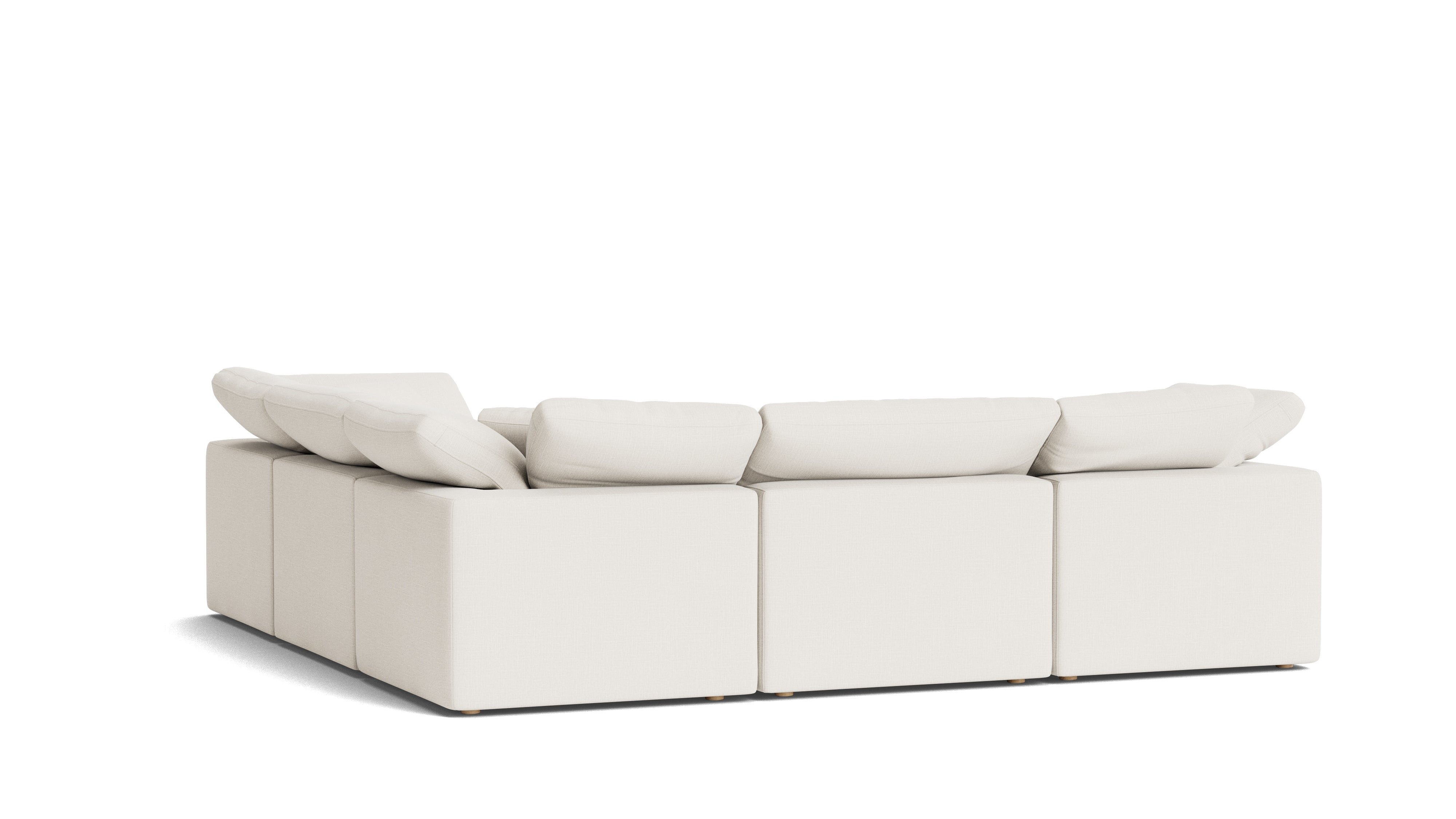 Movie Night™ 5 - Piece Modular Sectional Closed, Standard, Cream Linen - Sundays Company CanadaSEC-YJ-915-018