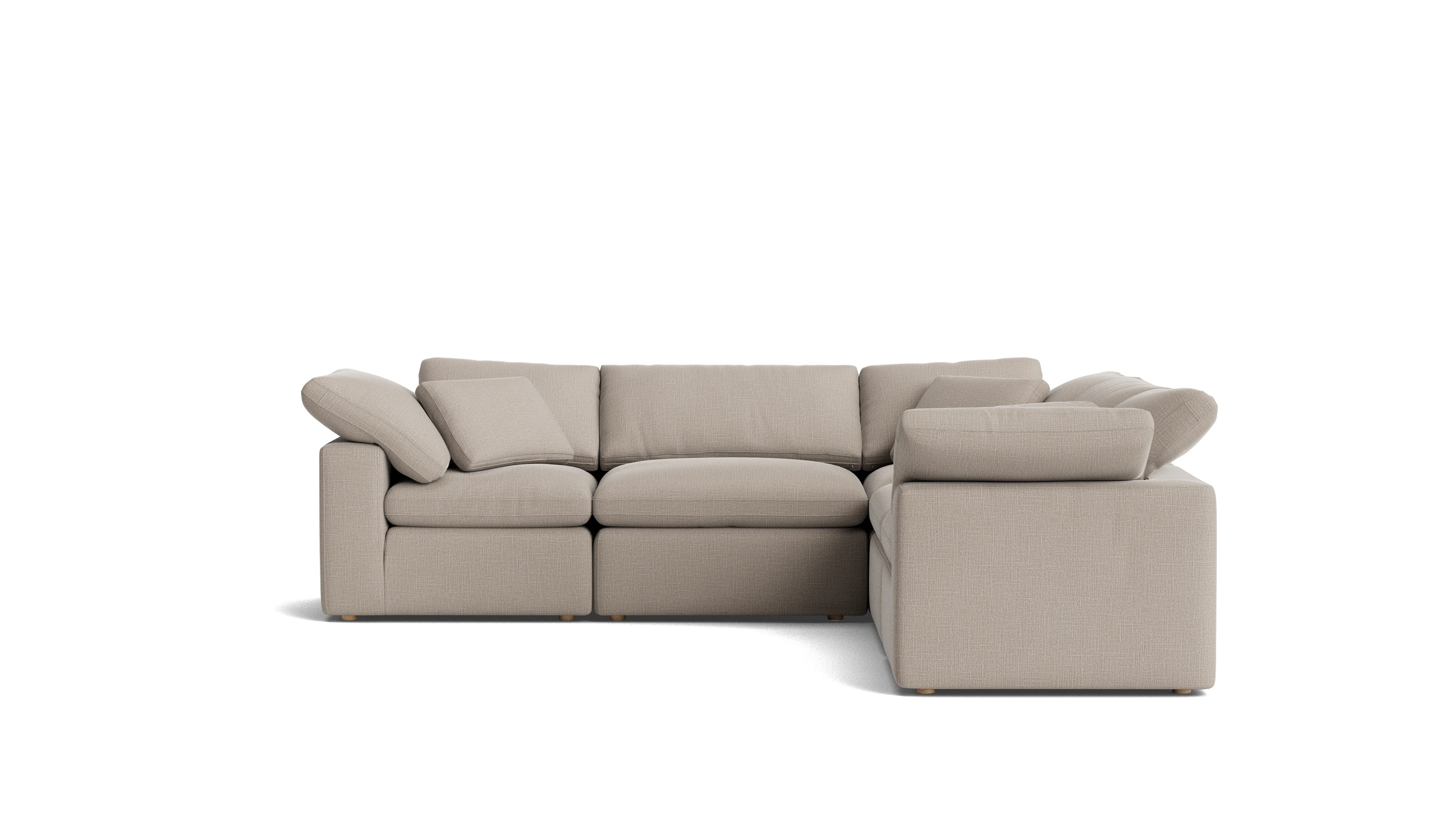 Movie Night™ 5 - Piece Modular Sectional Closed, Standard, Light Pebble - Sundays Company CanadaSEC-YJ-915-029
