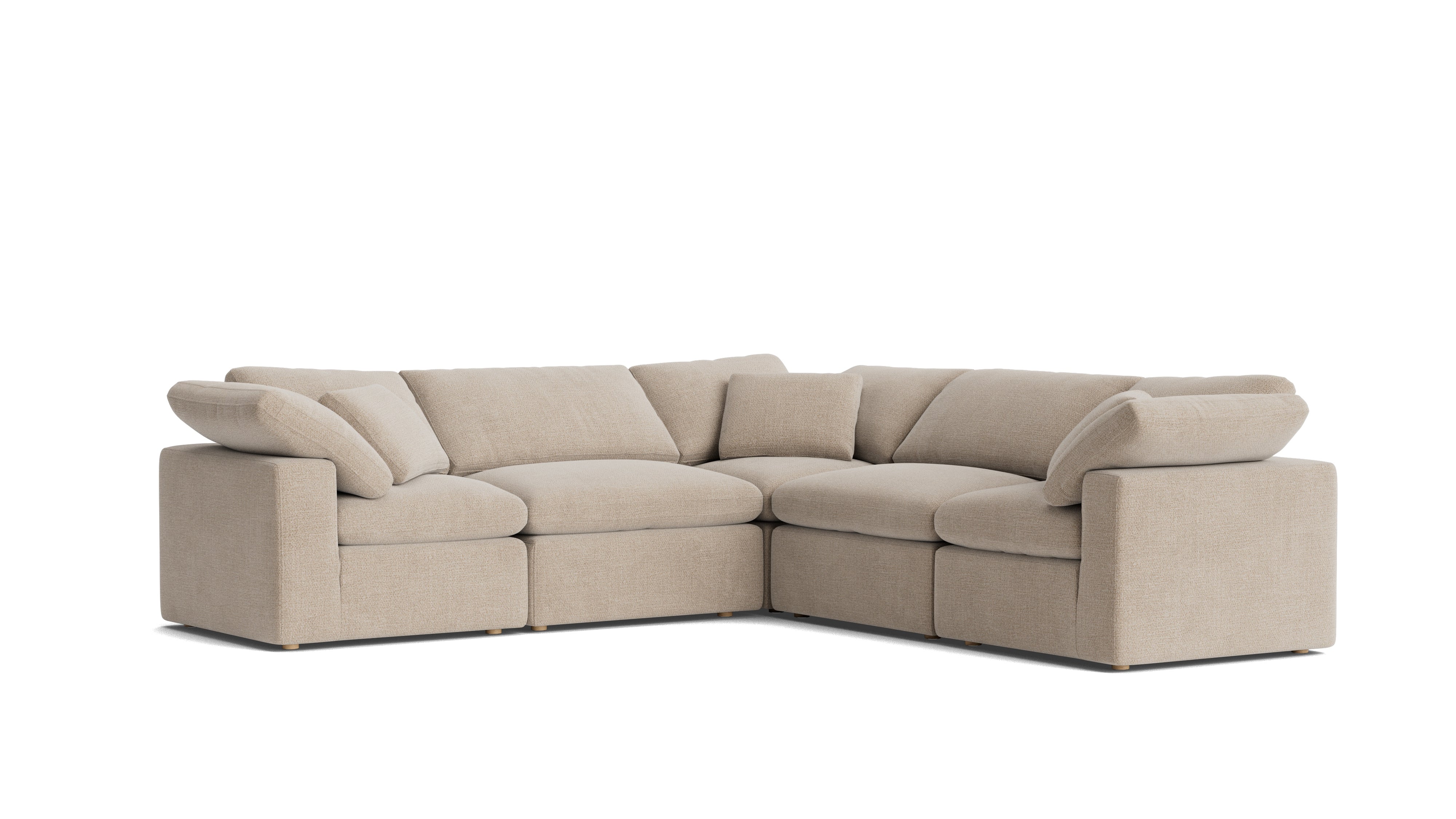 Movie Night™ 5 - Piece Modular Sectional Closed, Standard, Champagne - Sundays Company CanadaSEC-YJ-915-041