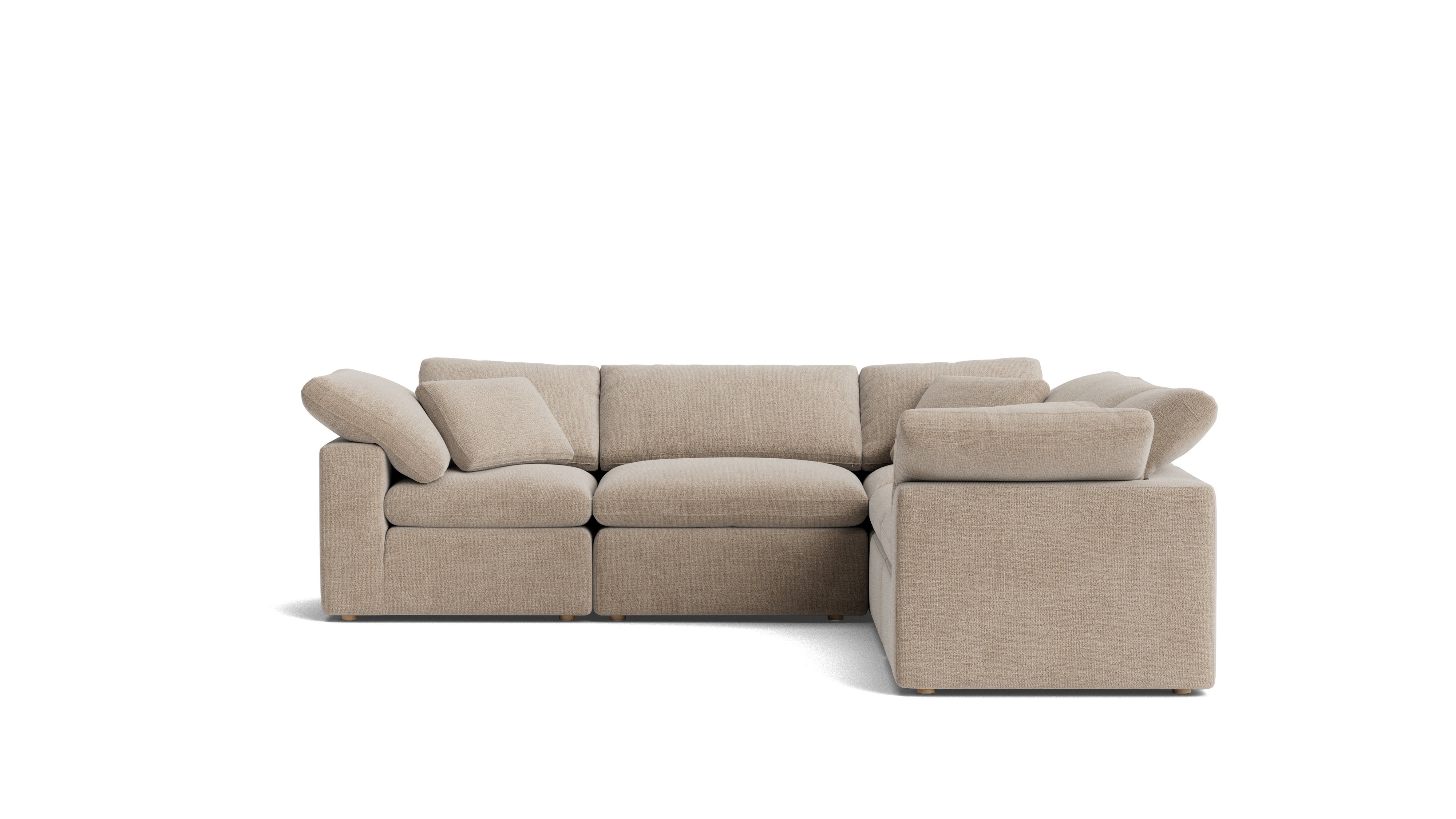 Movie Night™ 5 - Piece Modular Sectional Closed, Standard, Champagne - Sundays Company CanadaSEC-YJ-915-041