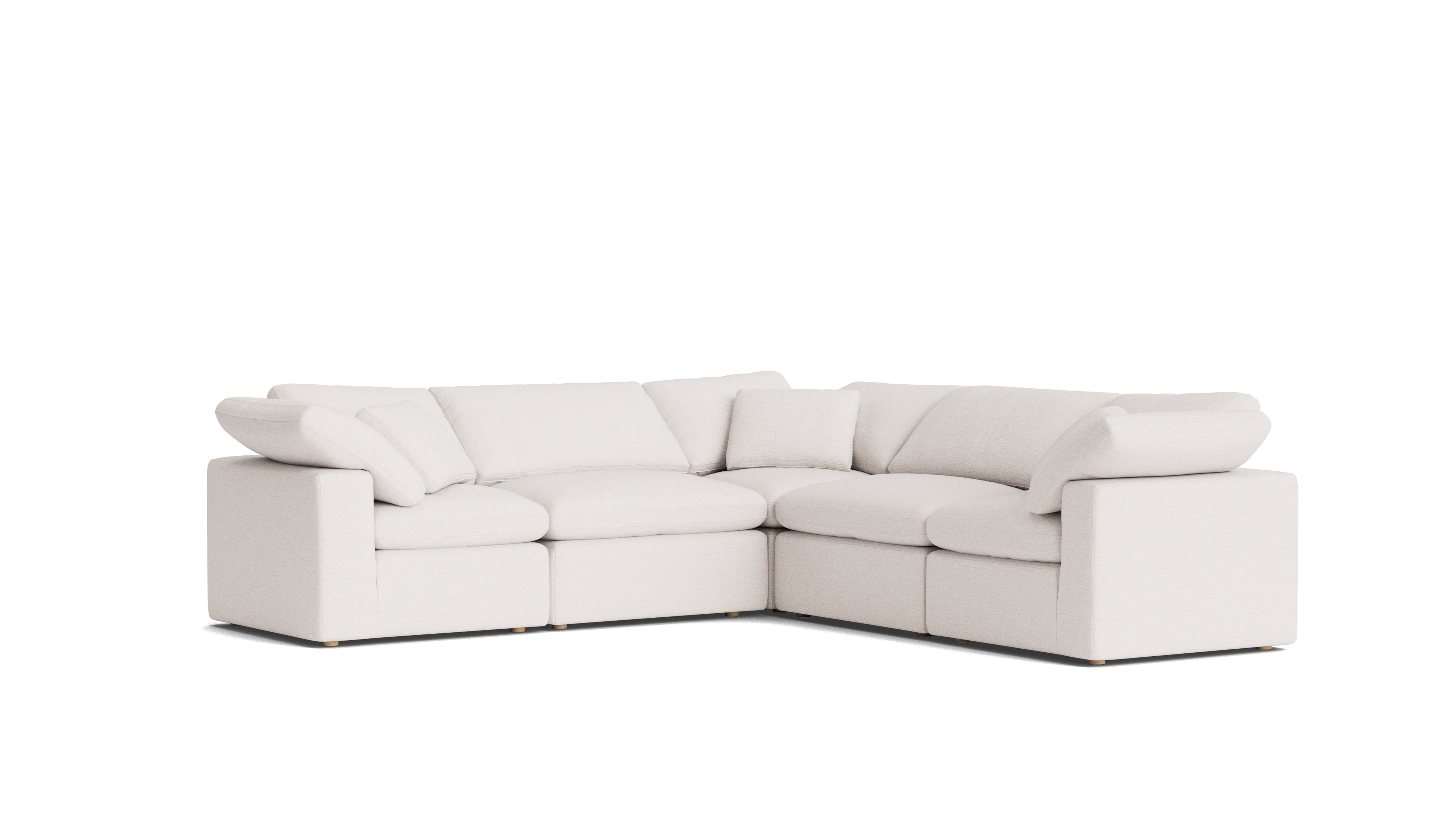Movie Night™ 5-Piece Modular Sectional Closed, Standard, Nomad Snow