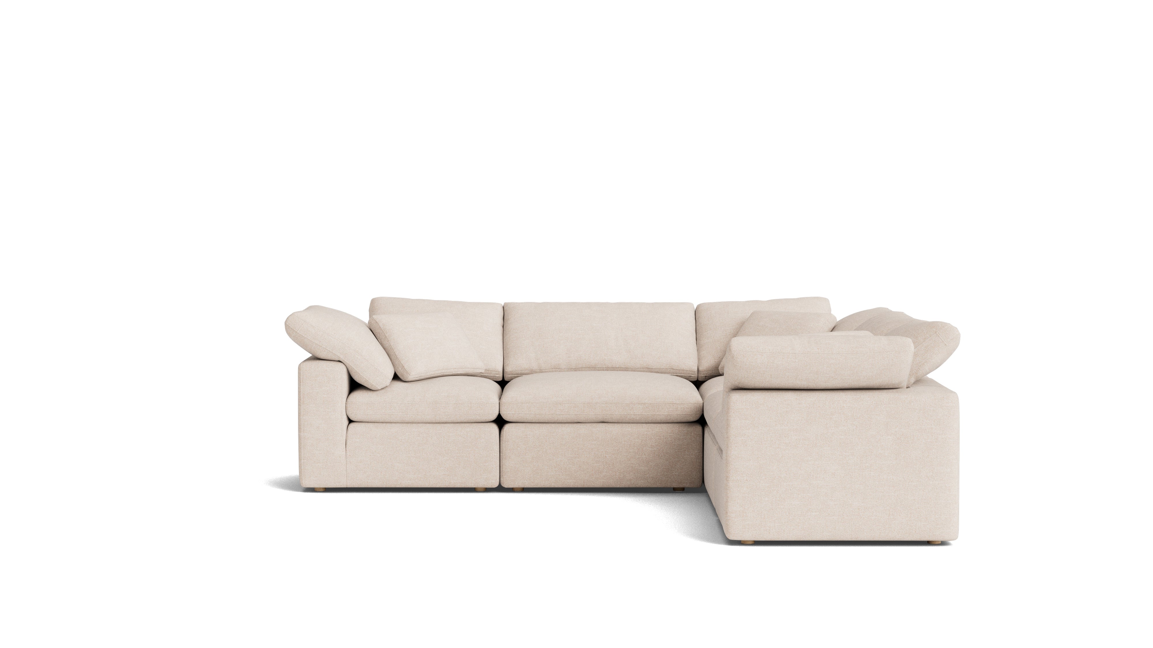 Movie Night™ 5-Piece Modular Sectional Closed, Standard, Sunbeam