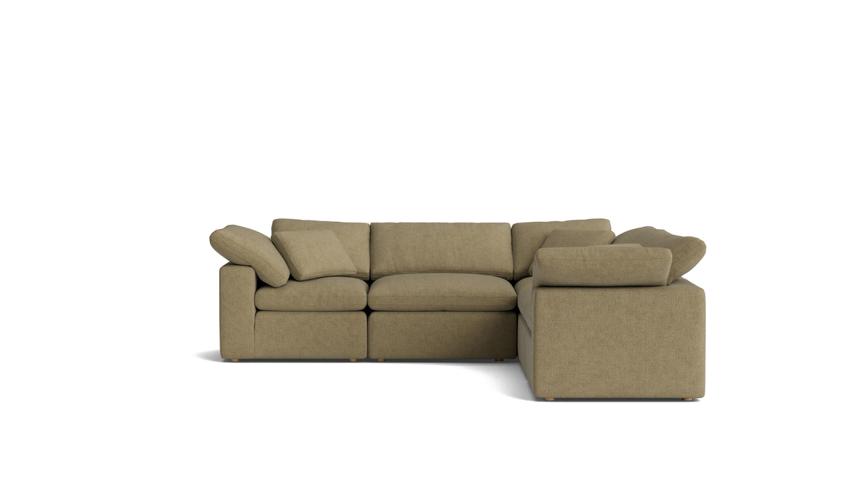 Movie Night™ 5-Piece Modular Sectional Closed, Standard, Olive