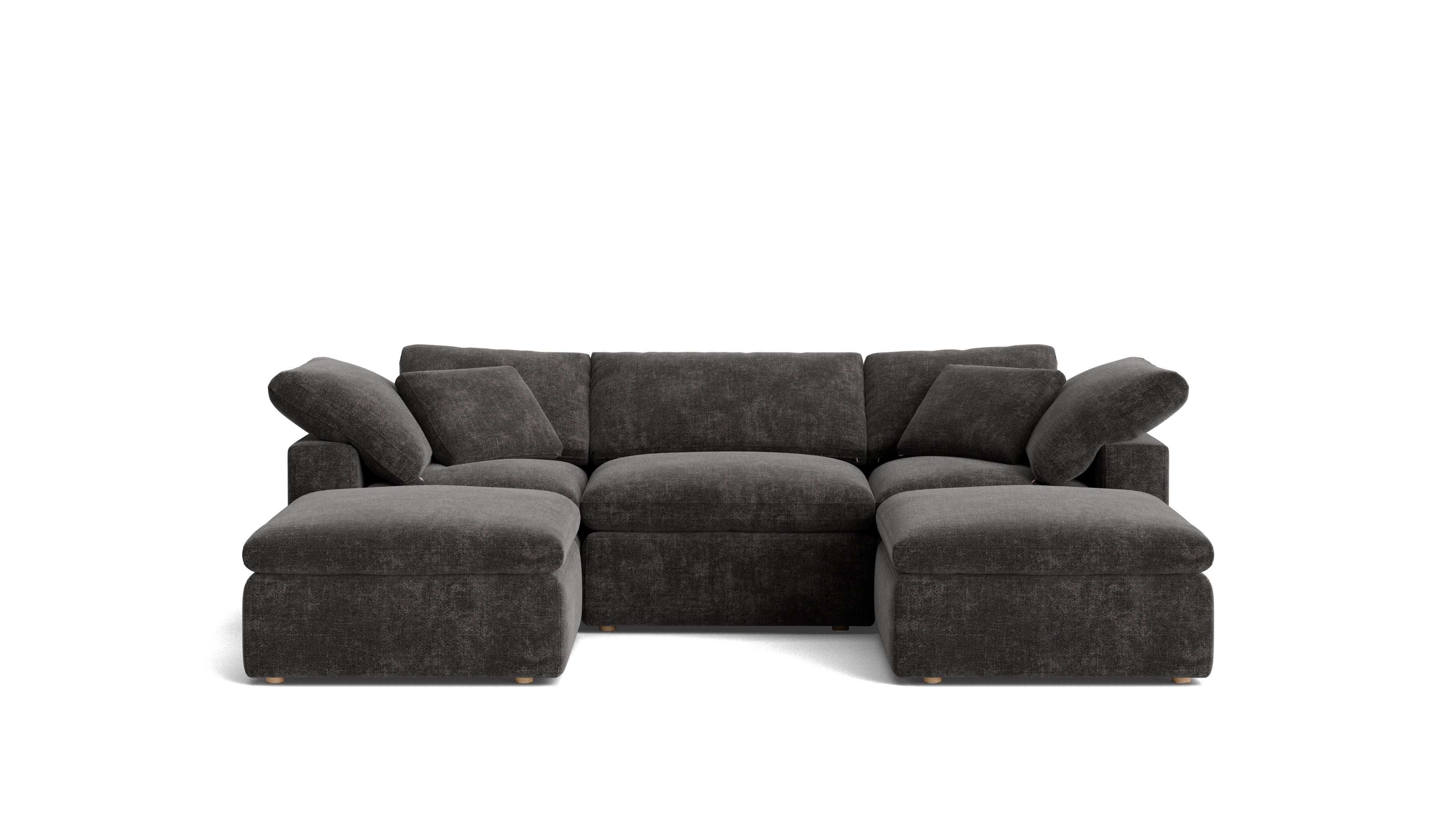 Movie Night™ 5 - Piece Modular U - Shaped Sectional, Standard, Truffle - Sundays Company CanadaSEC-YJ-916-003