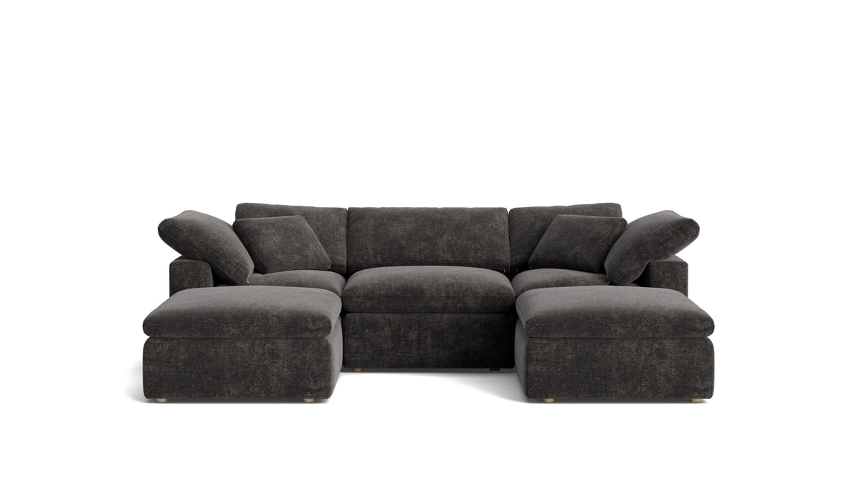 Movie Night™ 5-Piece Modular U-Shaped Sectional, Standard, Truffle