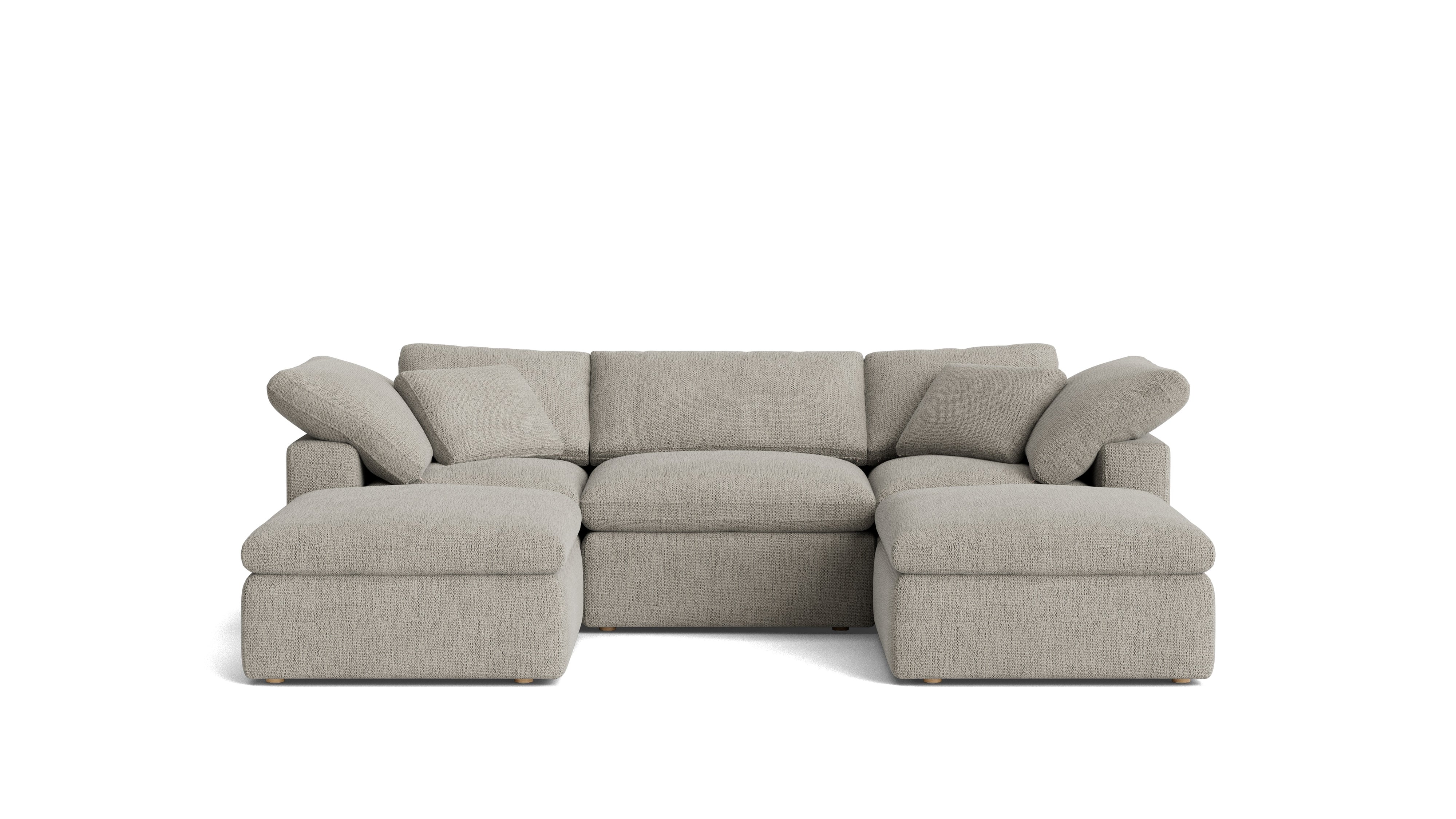 Movie Night™ 5 - Piece Modular U - Shaped Sectional, Standard, Oatmeal - Sundays Company CanadaSEC-YJ-916-007