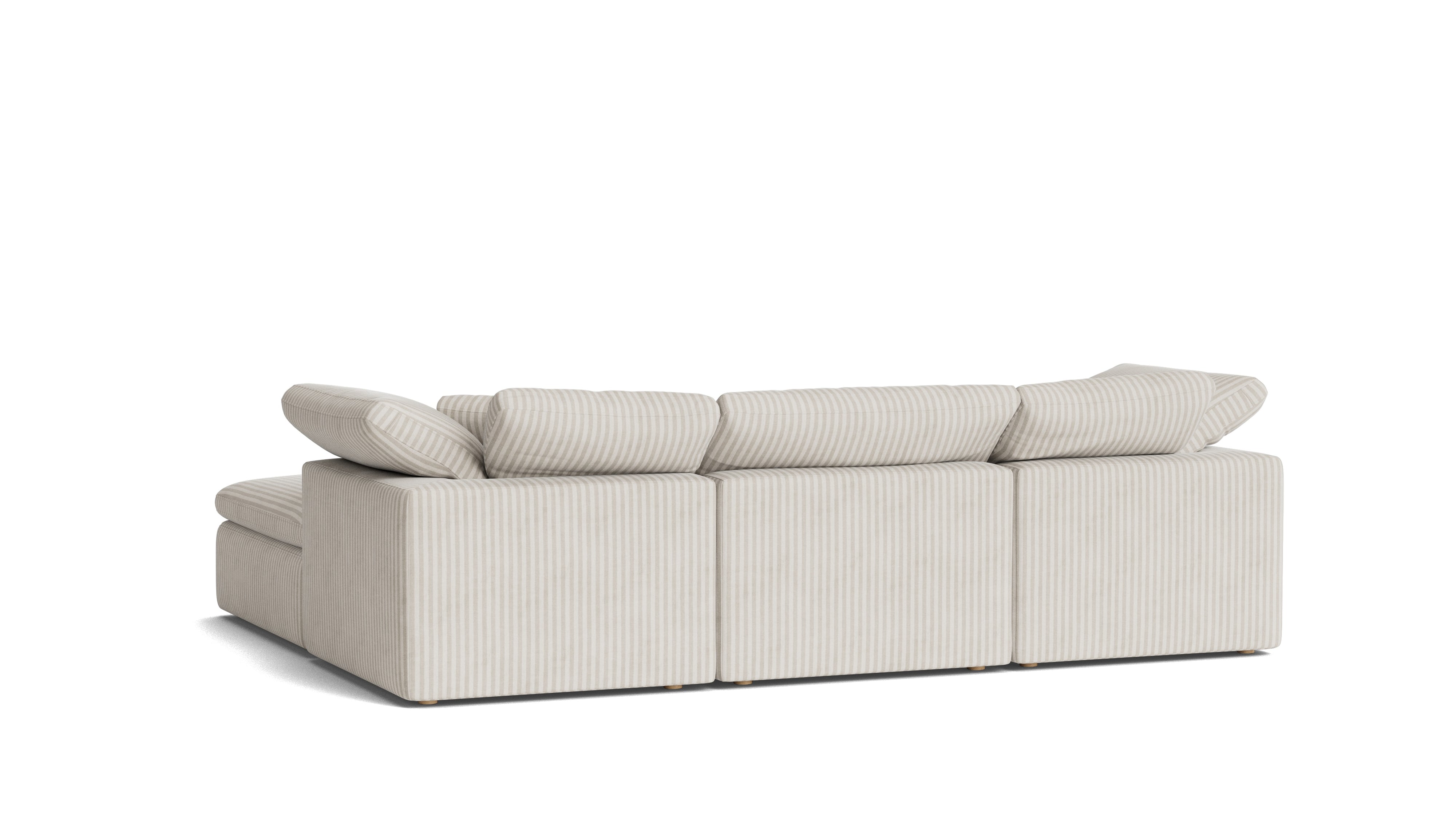 Movie Night™ 5 - Piece Modular U - Shaped Sectional, Standard, Newport Stripe - Sundays Company CanadaSEC-YJ-916-011