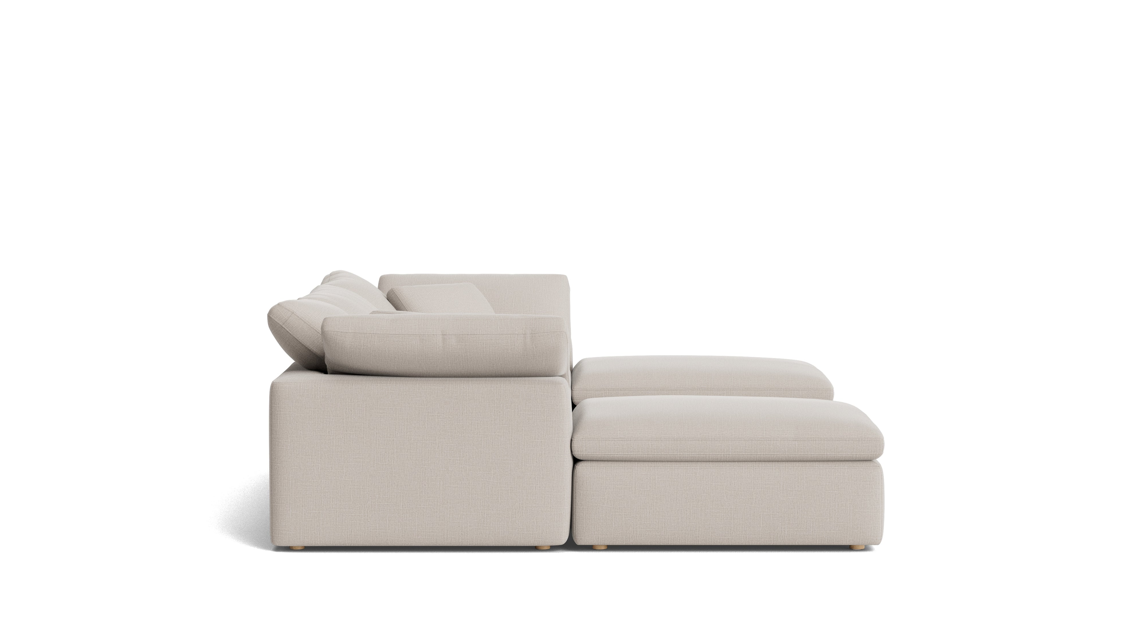 Movie Night™ 5 - Piece Modular U - Shaped Sectional, Standard, Clay - Sundays Company CanadaSEC-YJ-916-015