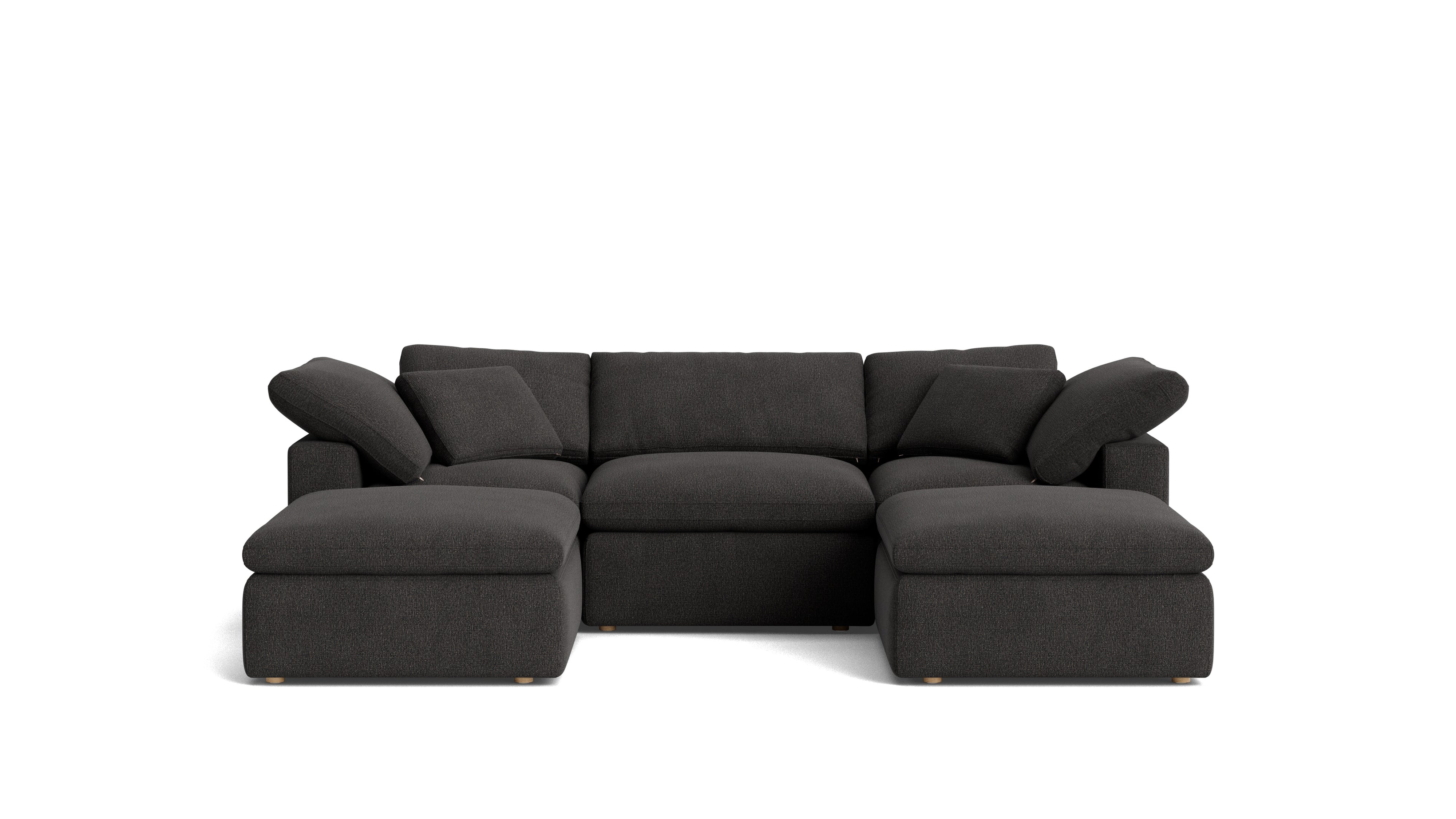 Movie Night™ 5 - Piece Modular U - Shaped Sectional, Standard, Dark Shadow - Sundays Company CanadaSEC-YJ-916-025