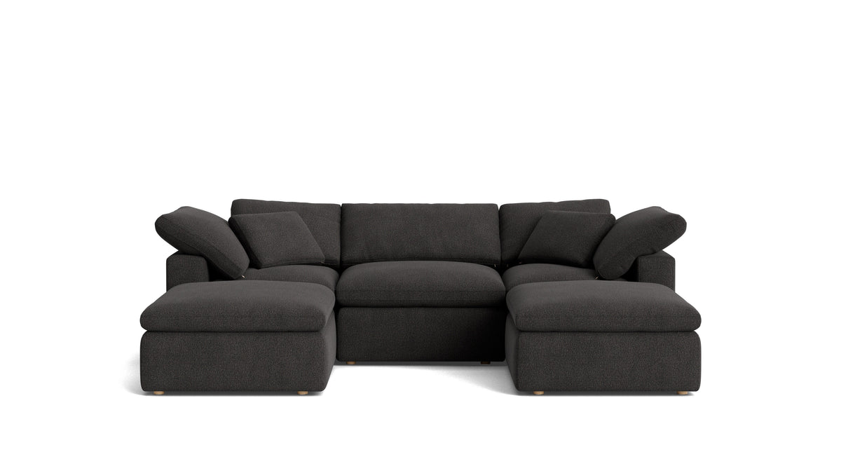 Movie Night™ 5-Piece Modular U-Shaped Sectional, Standard, Dark Shadow