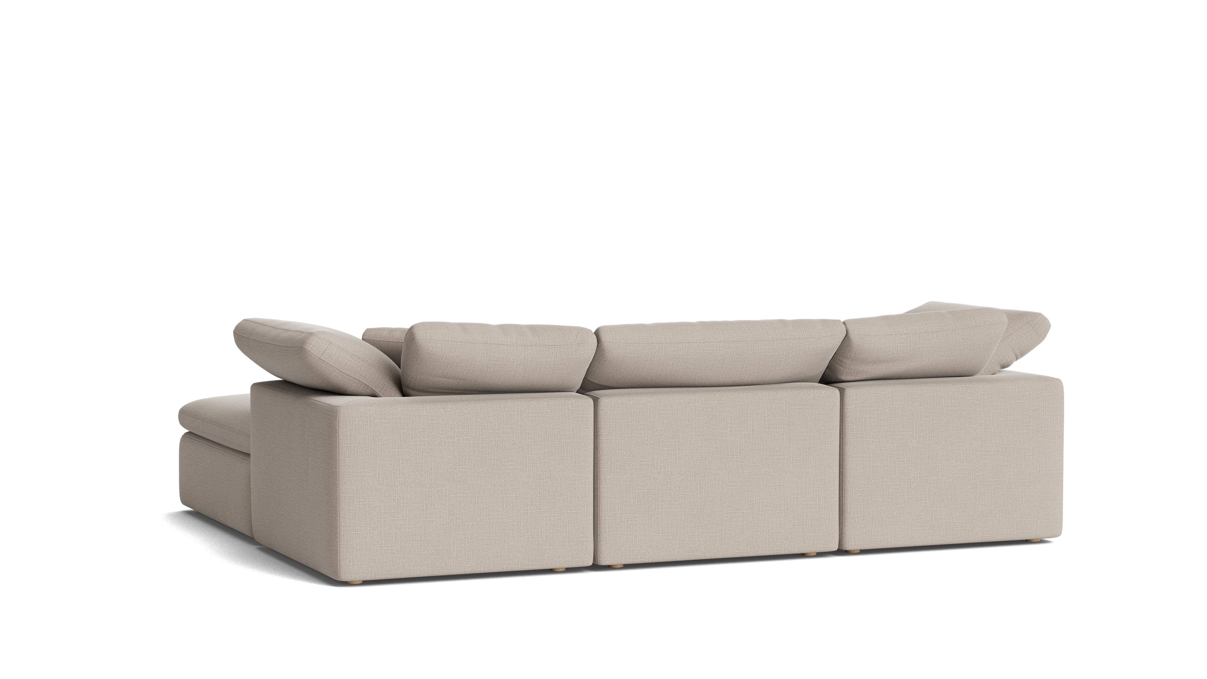 Movie Night™ 5 - Piece Modular U - Shaped Sectional, Standard, Light Pebble - Sundays Company CanadaSEC-YJ-916-029