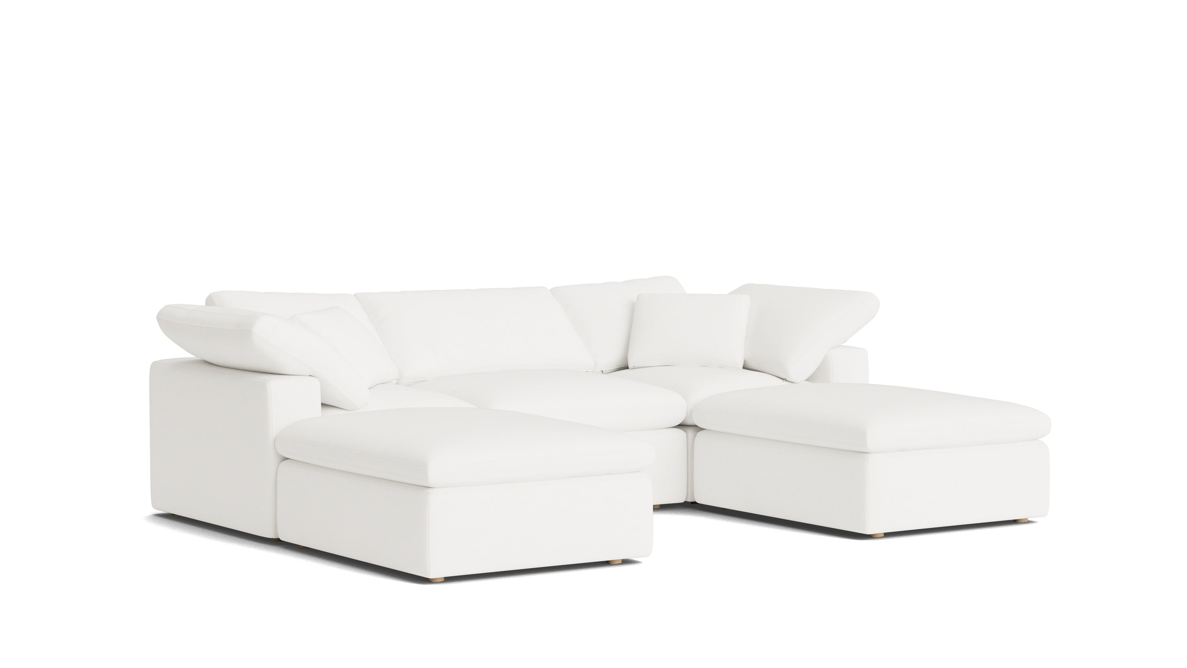 Movie Night™ 5 - Piece Modular U - Shaped Sectional, Standard, Brie - Sundays Company CanadaSEC-YJ-916-037