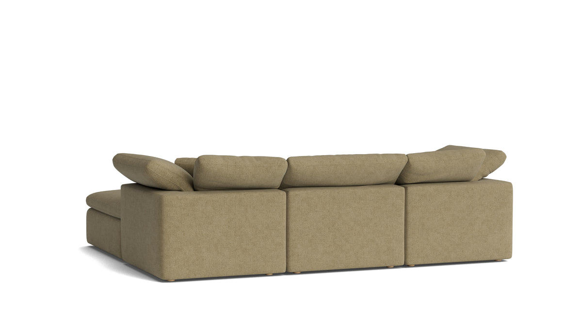 Movie Night™ 5-Piece Modular U-Shaped Sectional, Standard, Olive