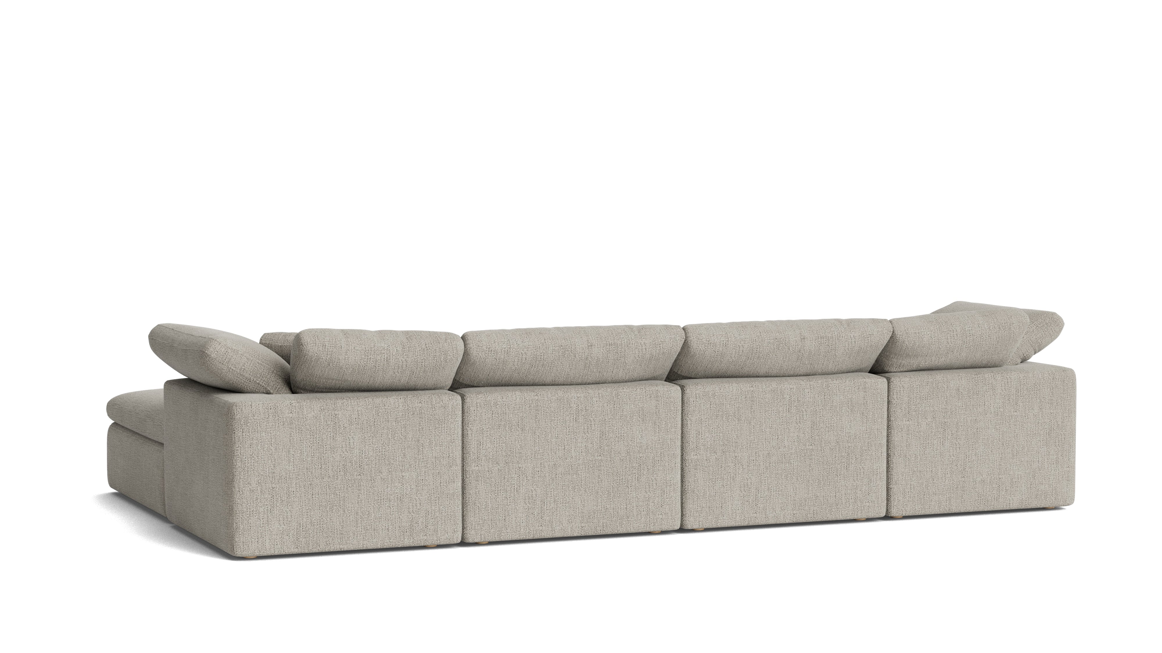 Movie Night™ 6 - Piece Modular U - Shaped Sectional, Standard, Oatmeal - Sundays Company CanadaSEC-YJ-917-007