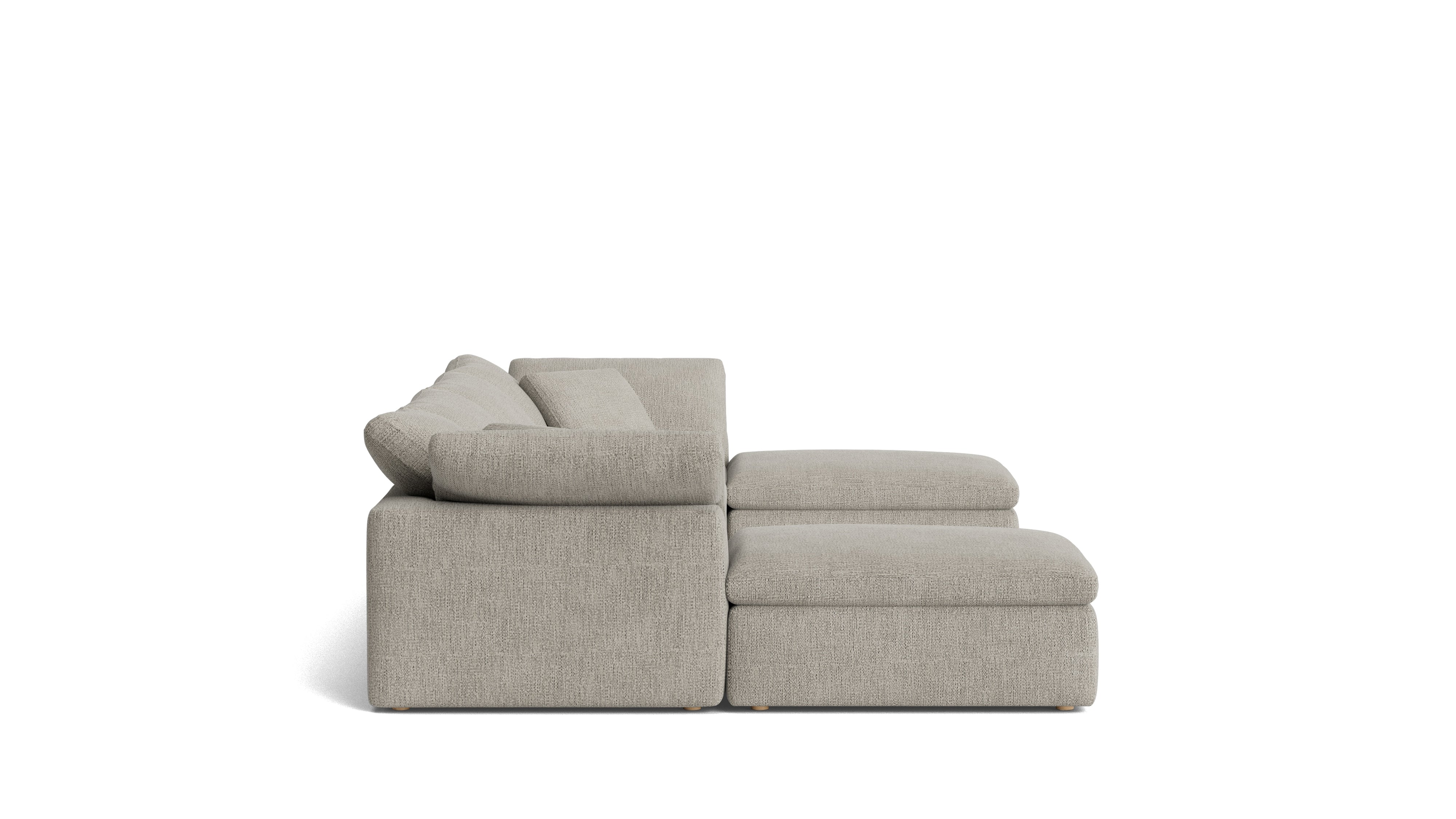 Movie Night™ 6 - Piece Modular U - Shaped Sectional, Standard, Oatmeal - Sundays Company CanadaSEC-YJ-917-007