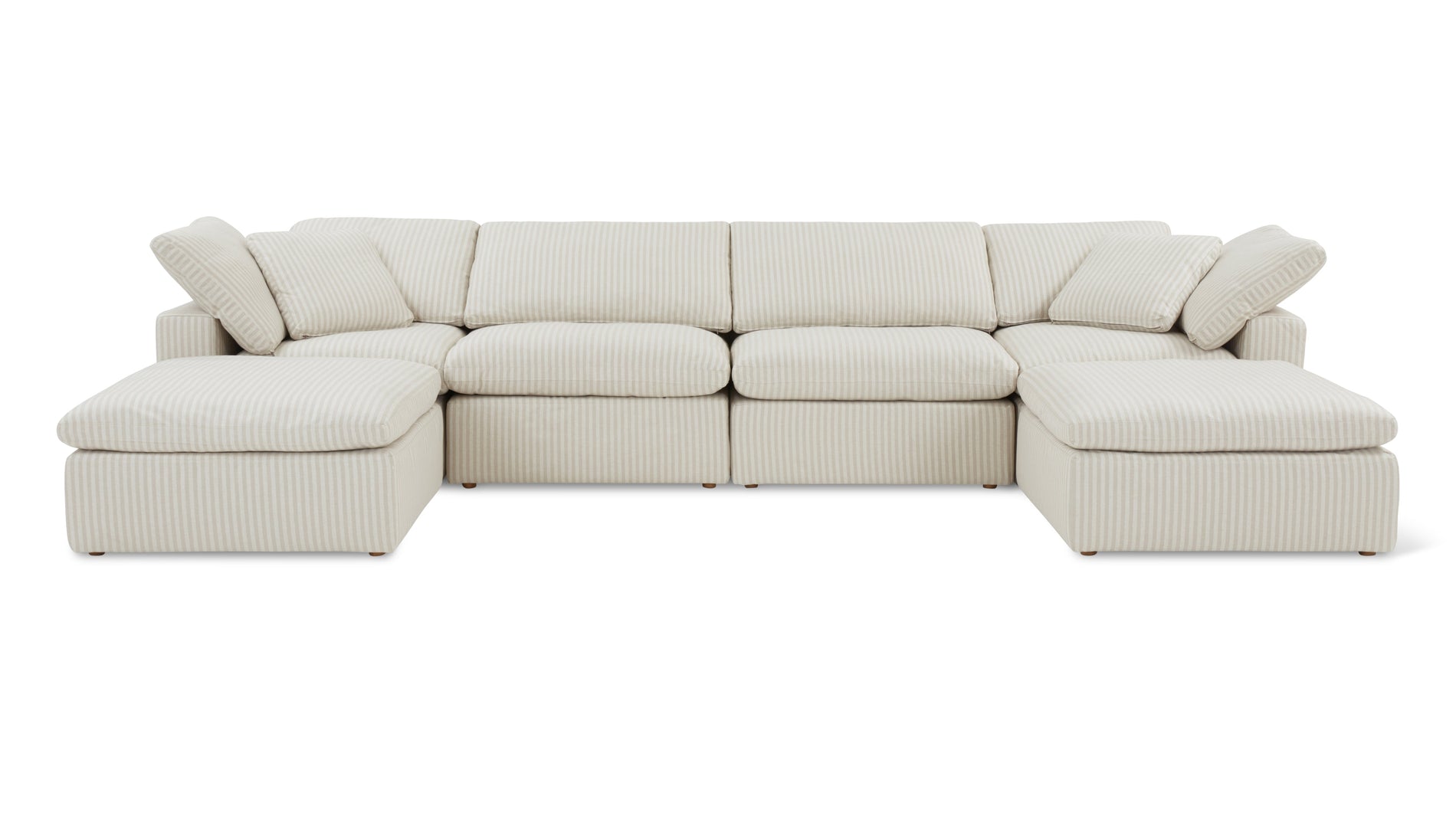 Movie Night™ 6-Piece Modular U-Shaped Sectional, Standard, Newport Stripe_image