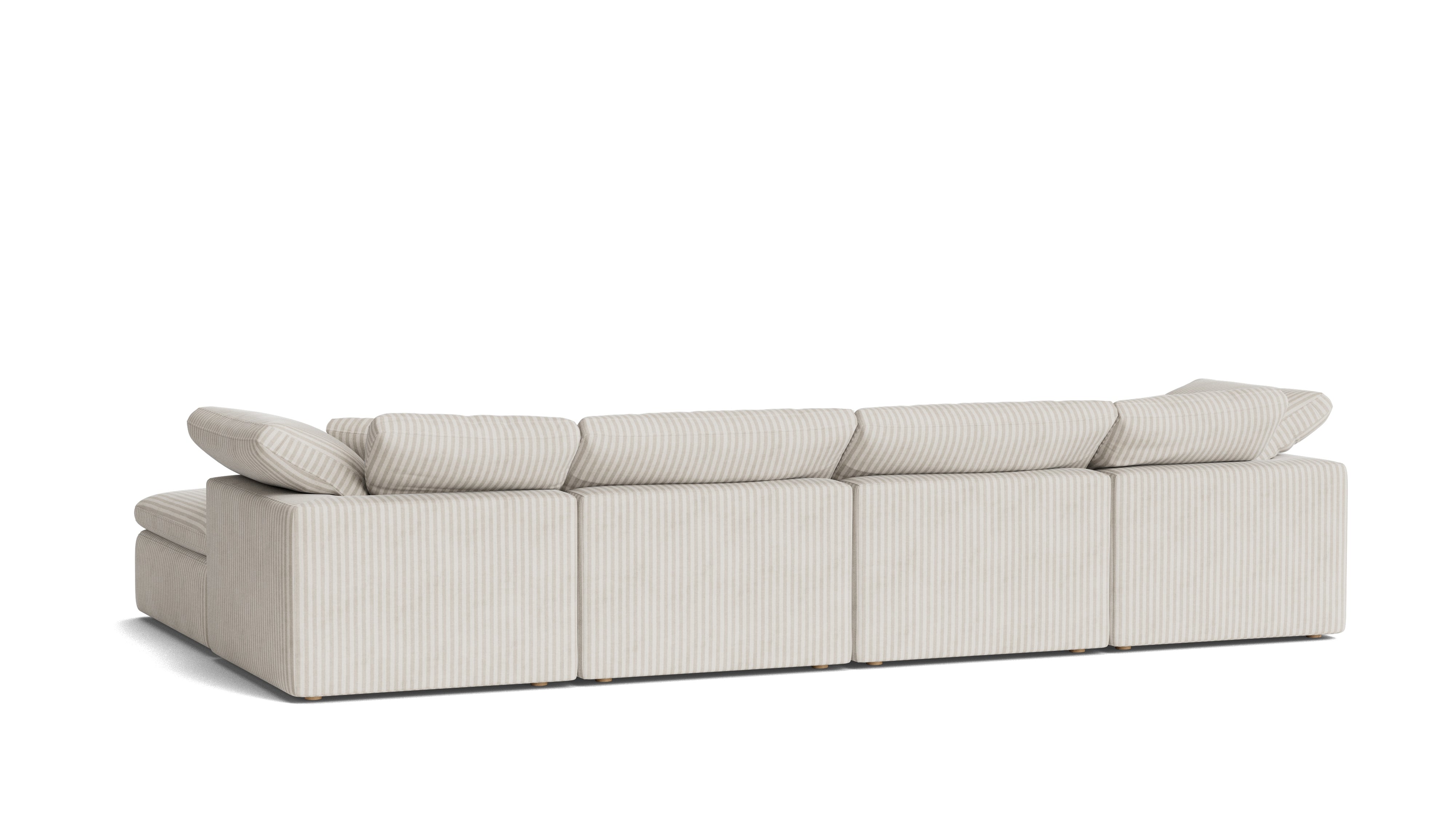 Movie Night™ 6 - Piece Modular U - Shaped Sectional, Standard, Newport Stripe - Sundays Company CanadaSEC-YJ-917-011