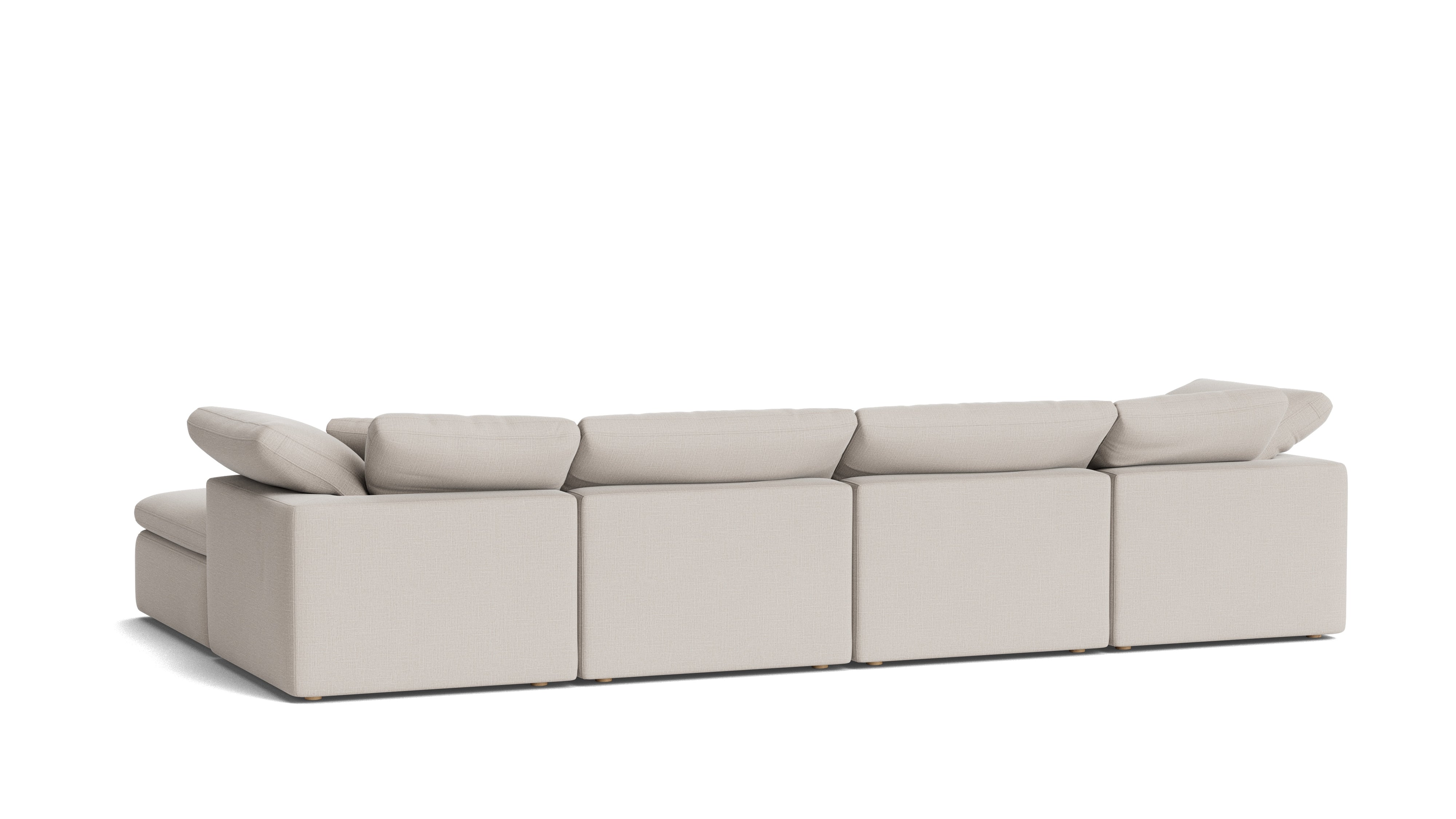 Movie Night™ 6 - Piece Modular U - Shaped Sectional, Standard, Clay - Sundays Company CanadaSEC-YJ-917-015