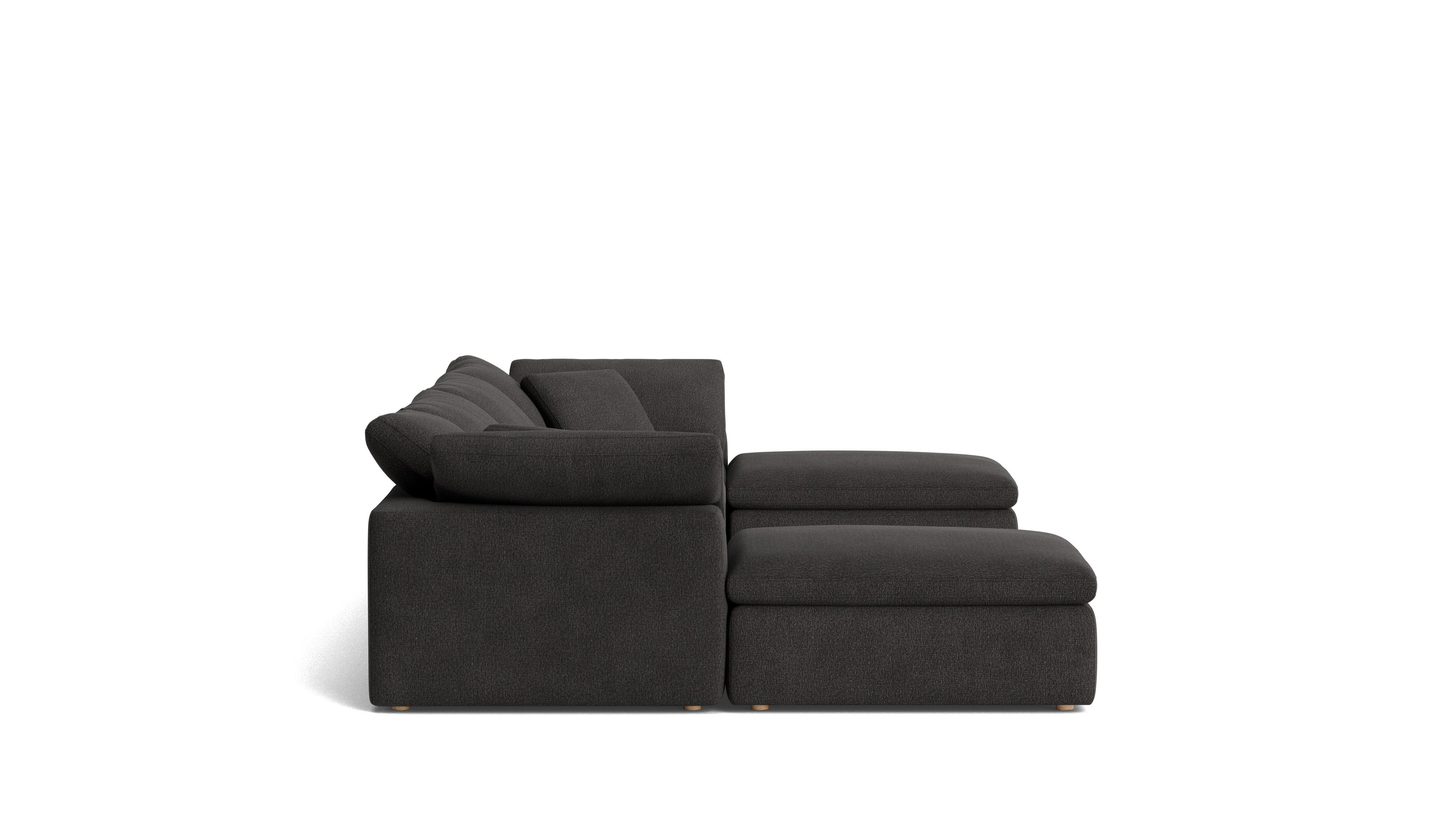 Movie Night™ 6 - Piece Modular U - Shaped Sectional, Standard, Dark Shadow - Sundays Company CanadaSEC-YJ-917-025