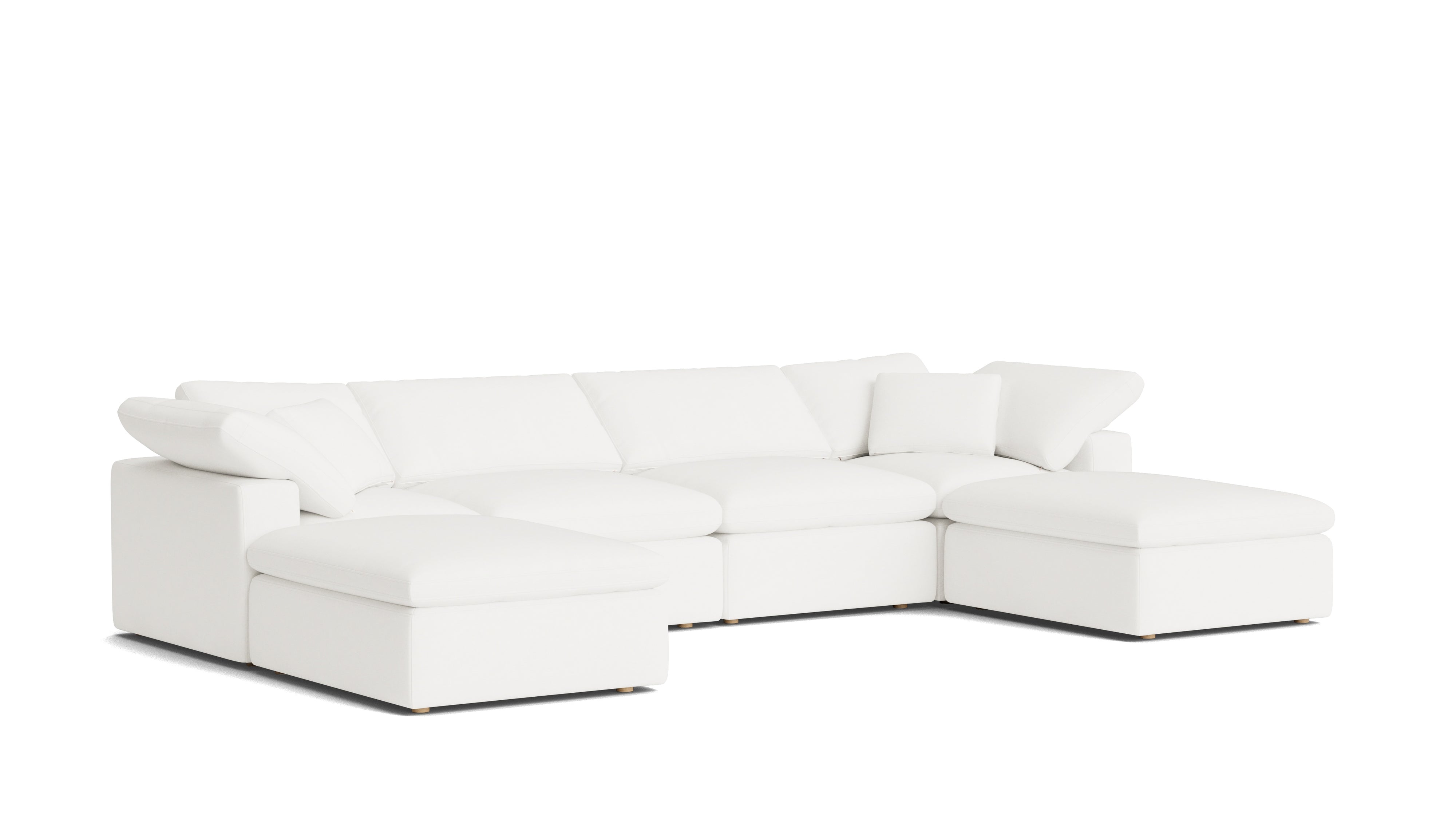 Movie Night™ 6 - Piece Modular U - Shaped Sectional, Standard, Brie - Sundays Company CanadaSEC-YJ-917-037