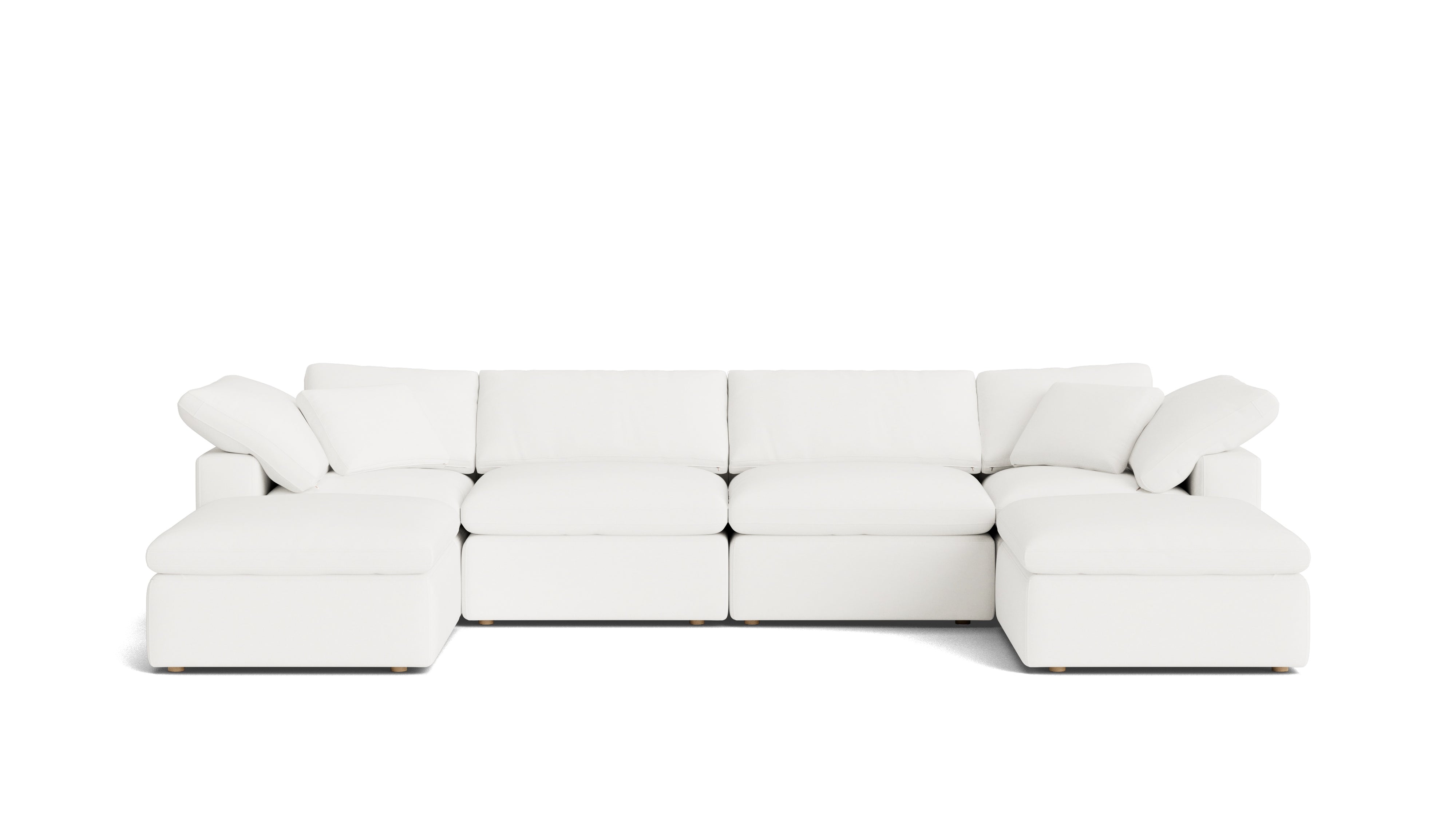 Movie Night™ 6 - Piece Modular U - Shaped Sectional, Standard, Brie - Sundays Company CanadaSEC-YJ-917-037