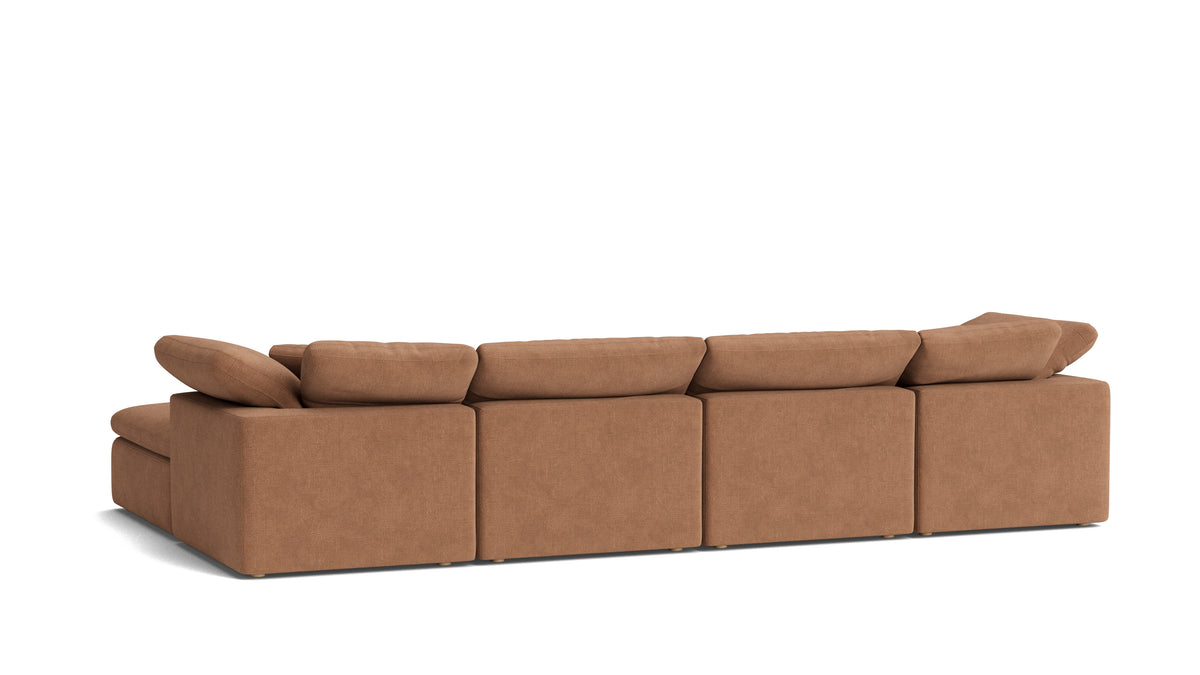 Movie Night™ 6-Piece Modular U-Shaped Sectional, Standard, Spice