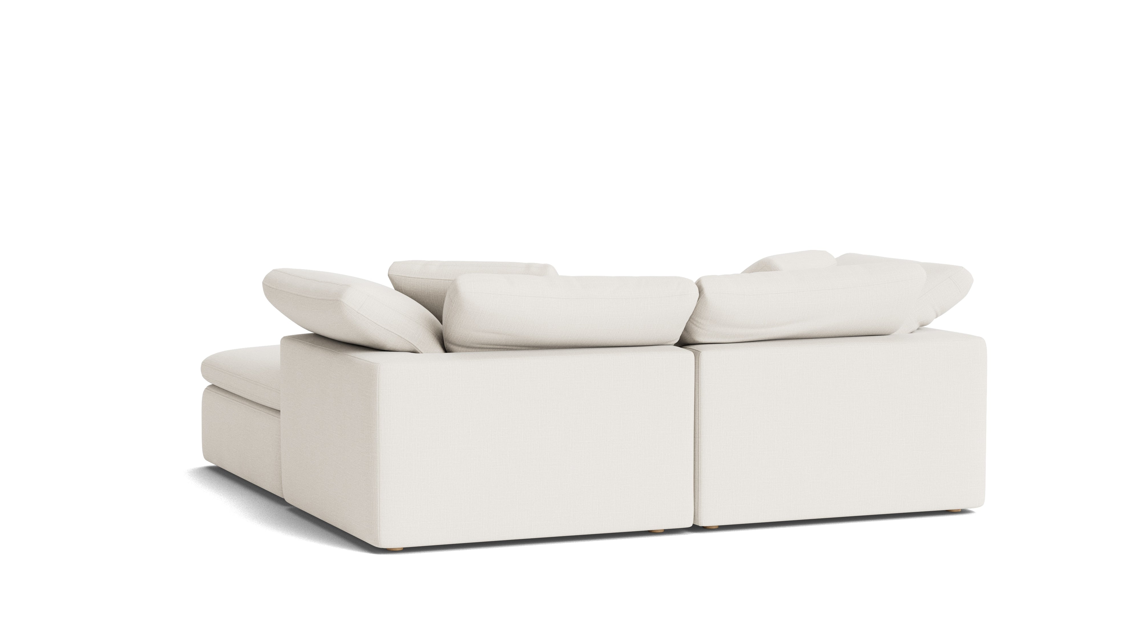 Movie Night™ 3 - Piece Modular Sectional, Large, Cream Linen - Sundays Company CanadaSEC-YJ-919-018