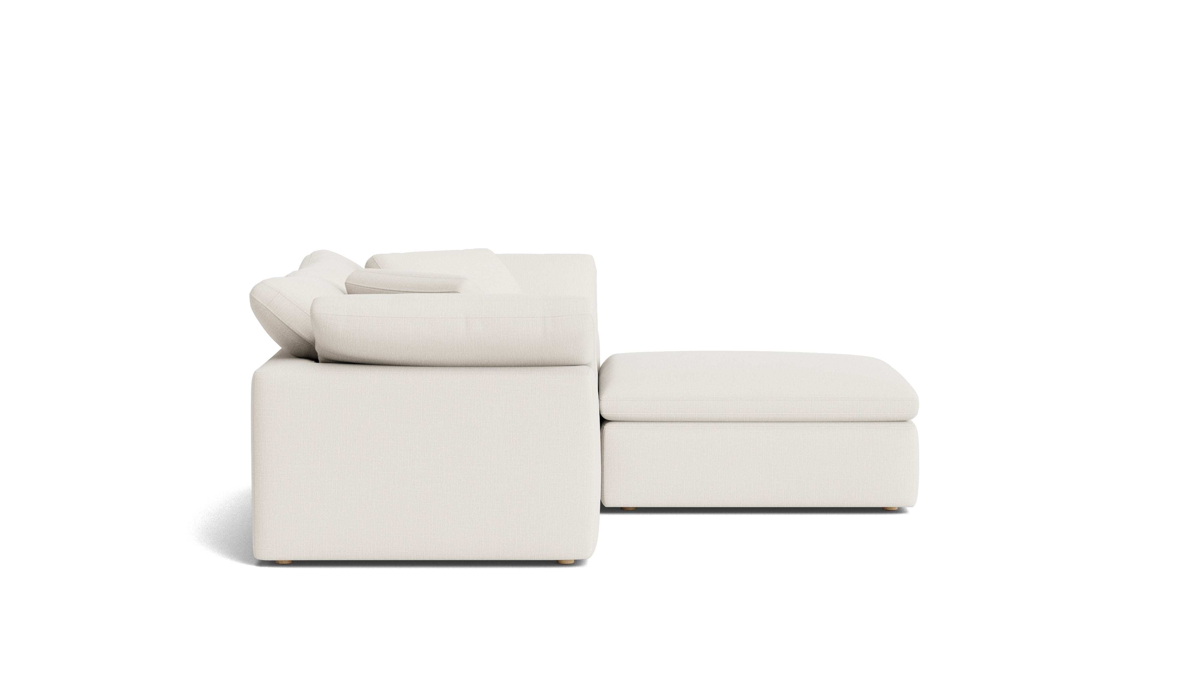 Movie Night™ 3 - Piece Modular Sectional, Large, Cream Linen - Sundays Company CanadaSEC-YJ-919-018