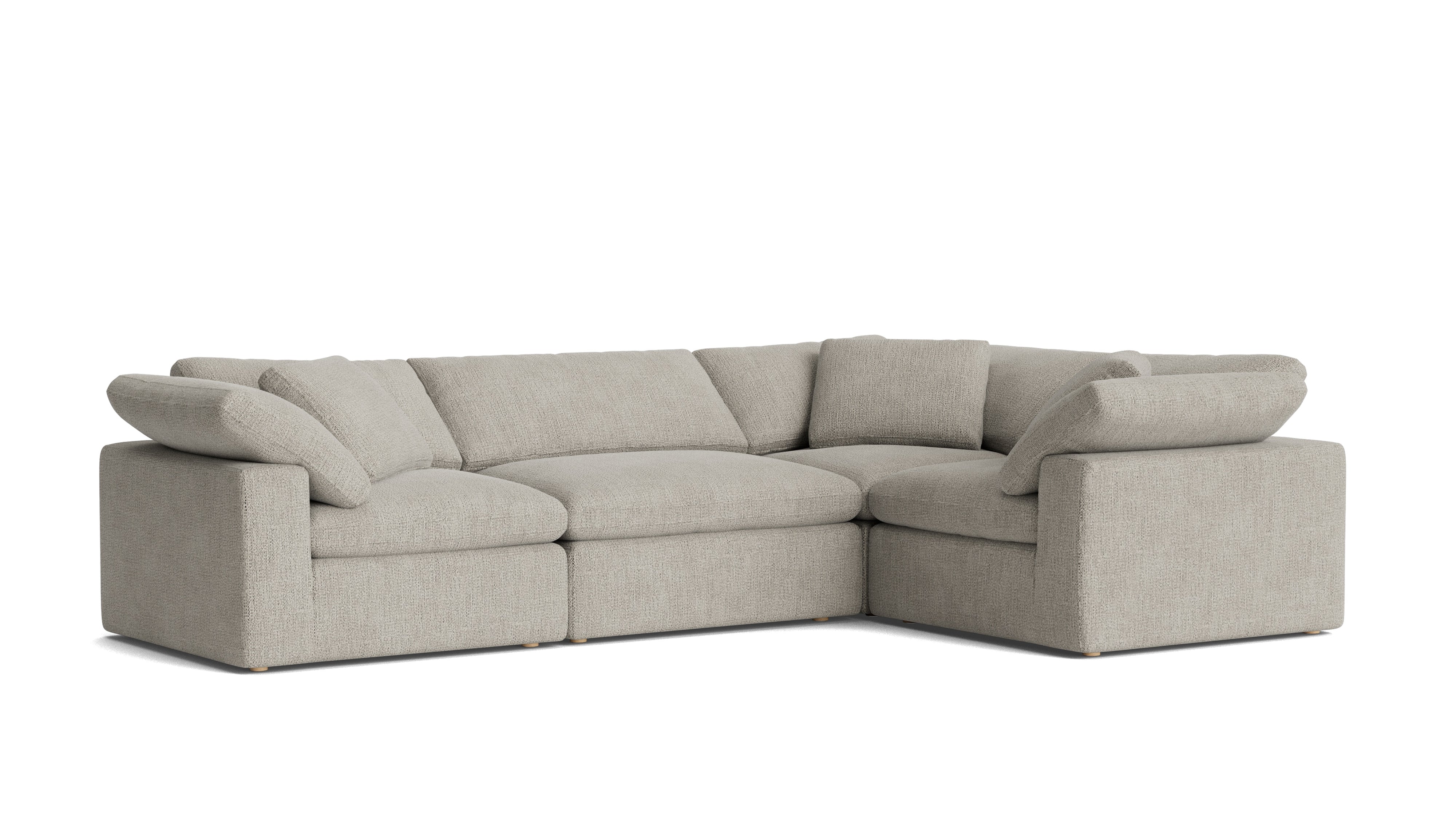 Movie Night™ 4 - Piece Modular Sectional Closed, Large, Oatmeal - Sundays Company CanadaSEC-YJ-920-007
