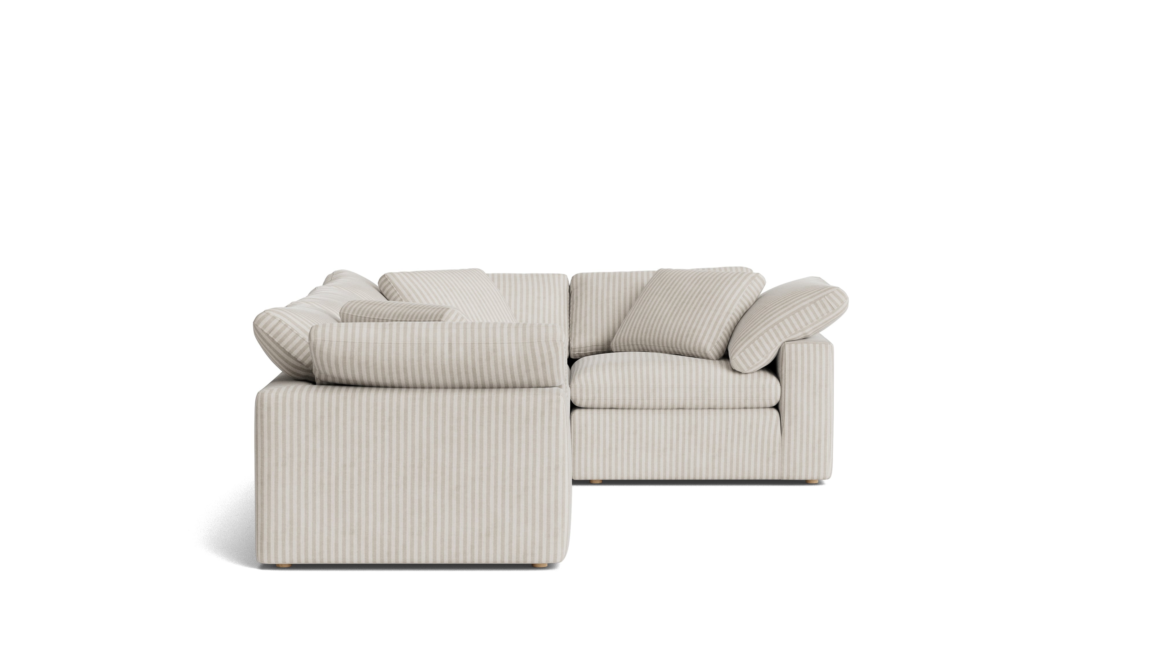 Movie Night™ 4 - Piece Modular Sectional Closed, Large, Newport Stripe - Sundays Company CanadaSEC-YJ-920-011