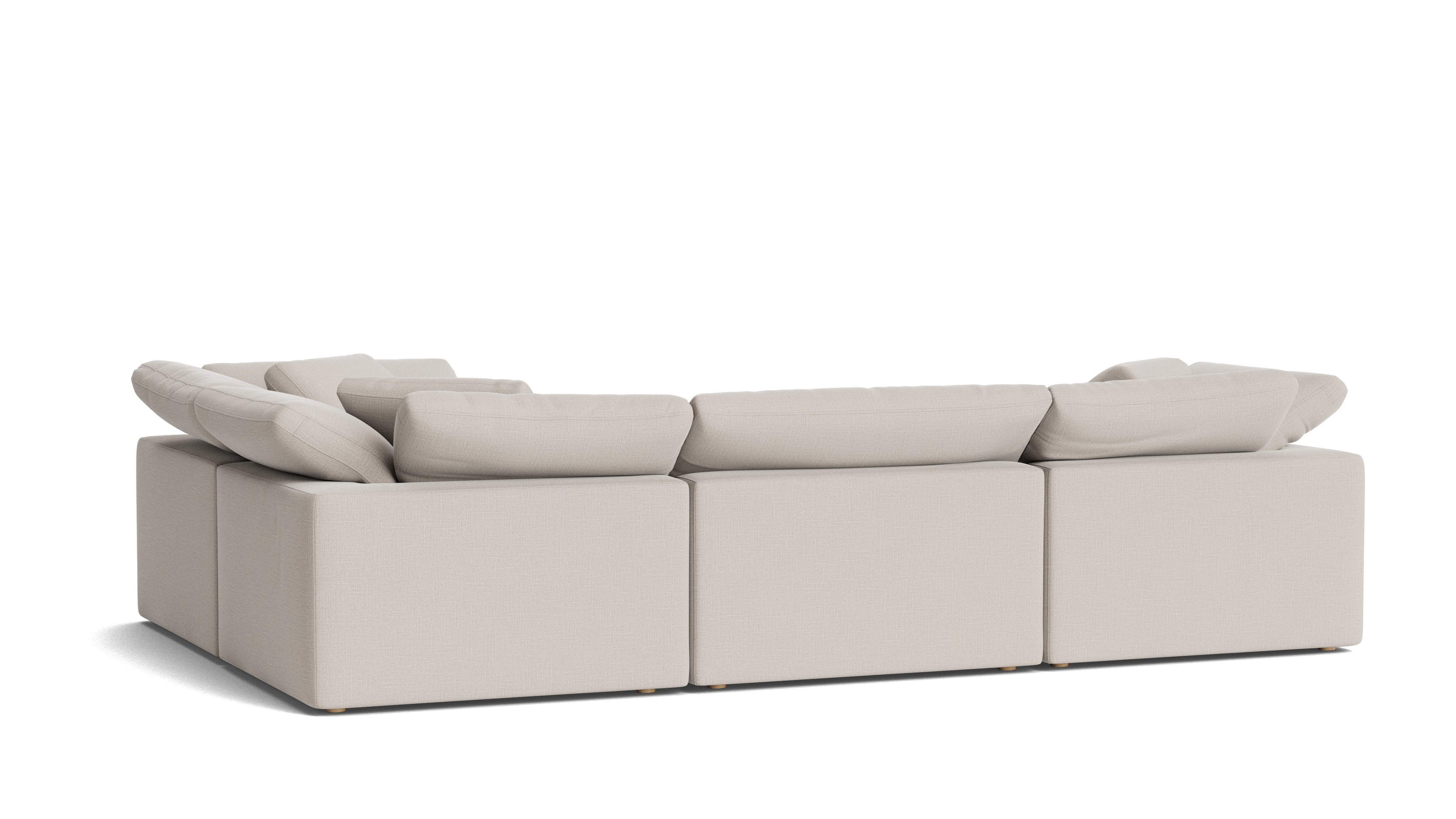 Movie Night™ 4 - Piece Modular Sectional Closed, Large, Clay - Sundays Company CanadaSEC-YJ-920-015