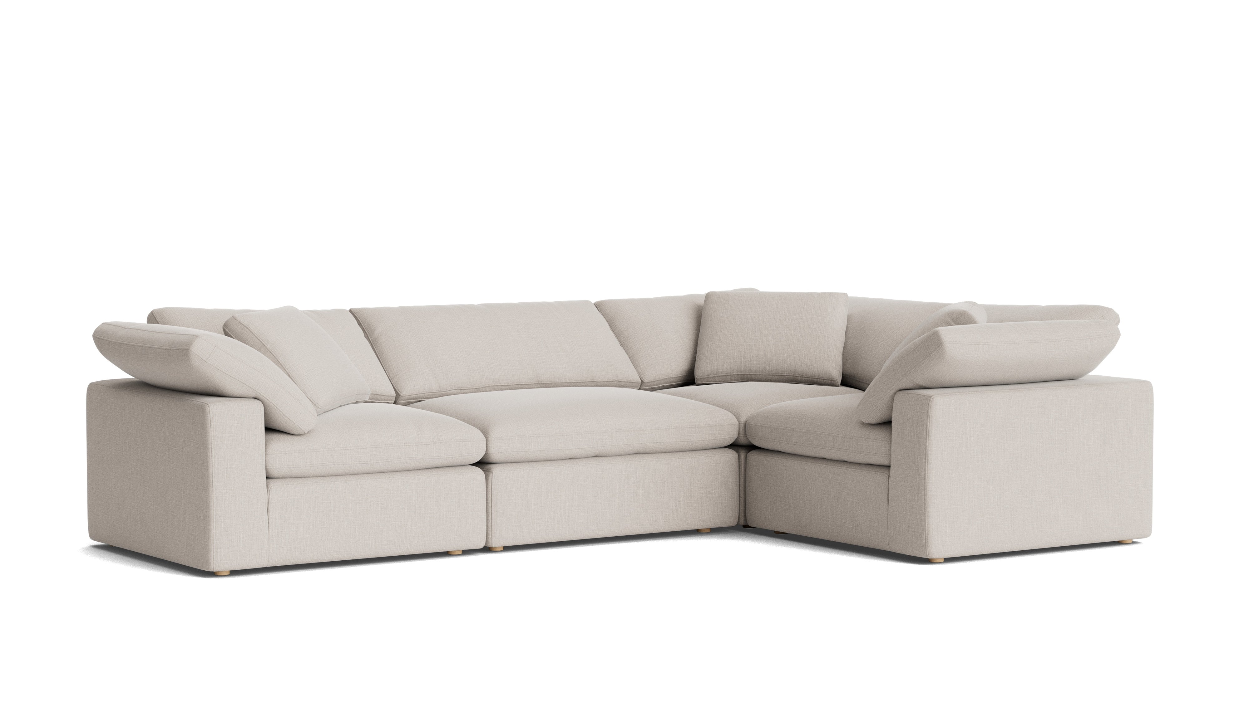 Movie Night™ 4 - Piece Modular Sectional Closed, Large, Clay - Sundays Company CanadaSEC-YJ-920-015