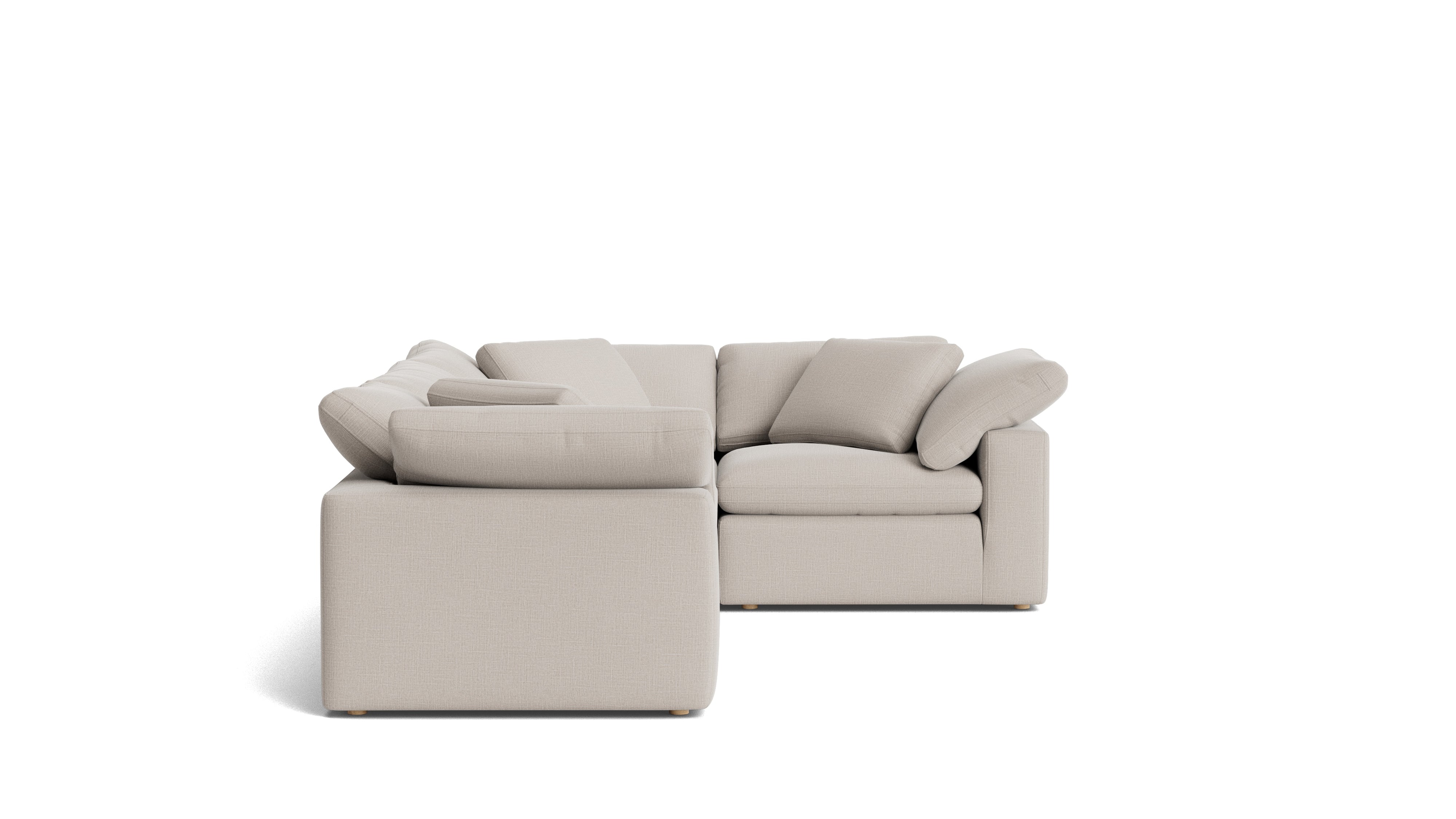 Movie Night™ 4 - Piece Modular Sectional Closed, Large, Clay - Sundays Company CanadaSEC-YJ-920-015