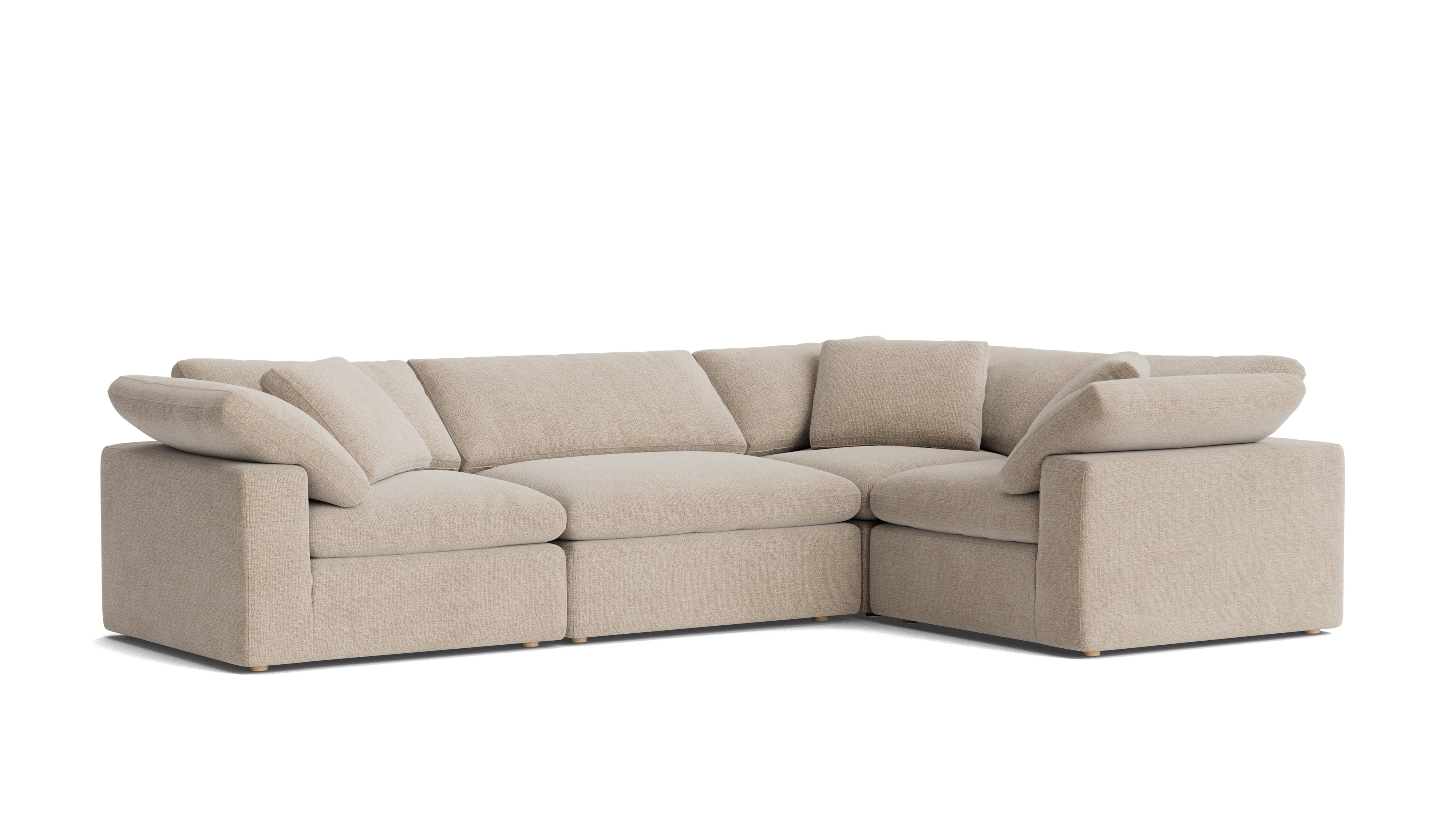 Movie Night™ 4 - Piece Modular Sectional Closed, Large, Champagne - Sundays Company CanadaSEC-YJ-920-041