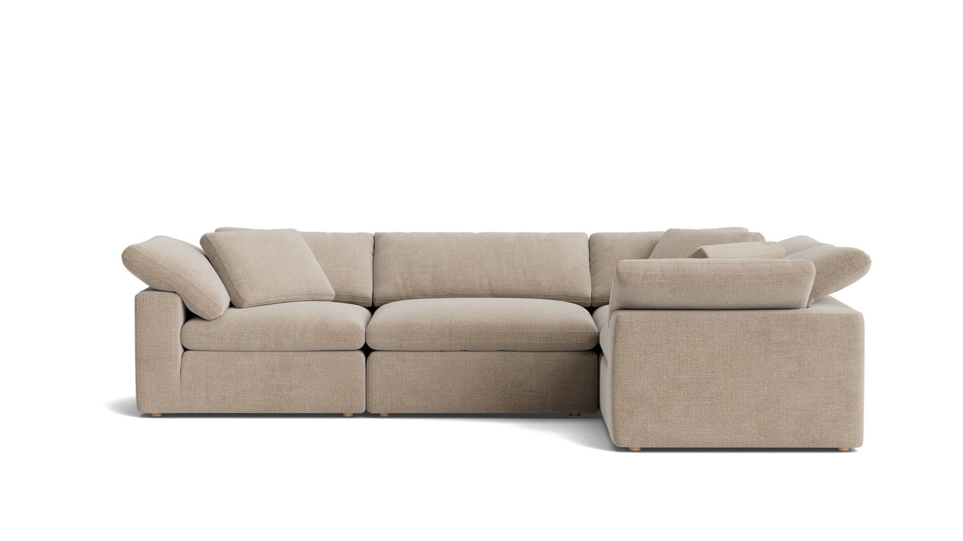 Movie Night™ 4-Piece Modular Sectional Closed, Large, Champagne_image