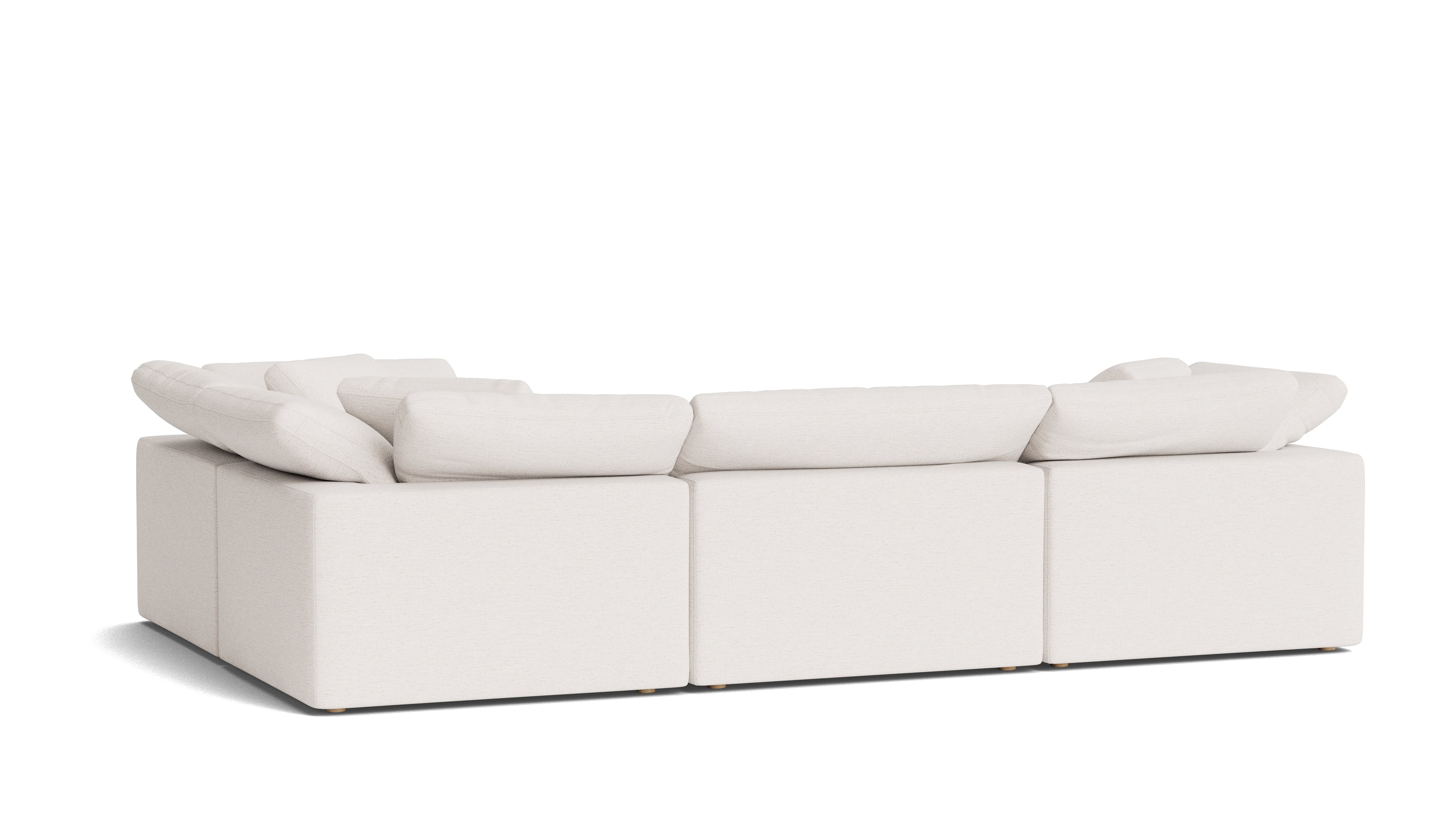 Movie Night™ 4-Piece Modular Sectional Closed, Large, Nomad Snow