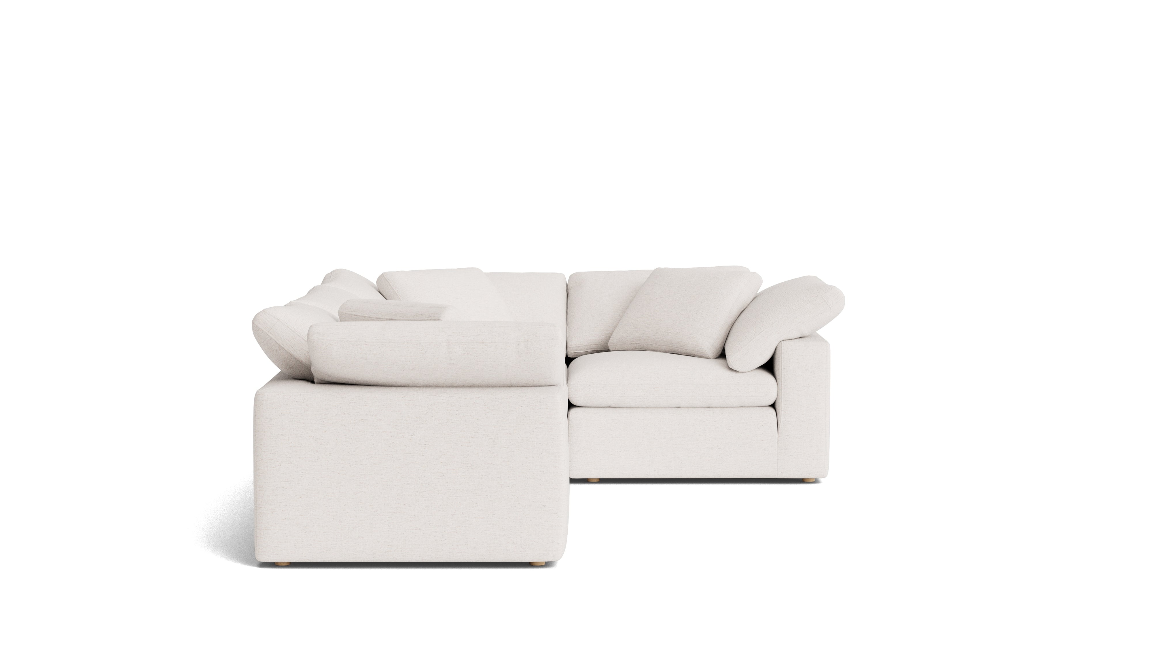 Movie Night™ 4-Piece Modular Sectional Closed, Large, Nomad Snow