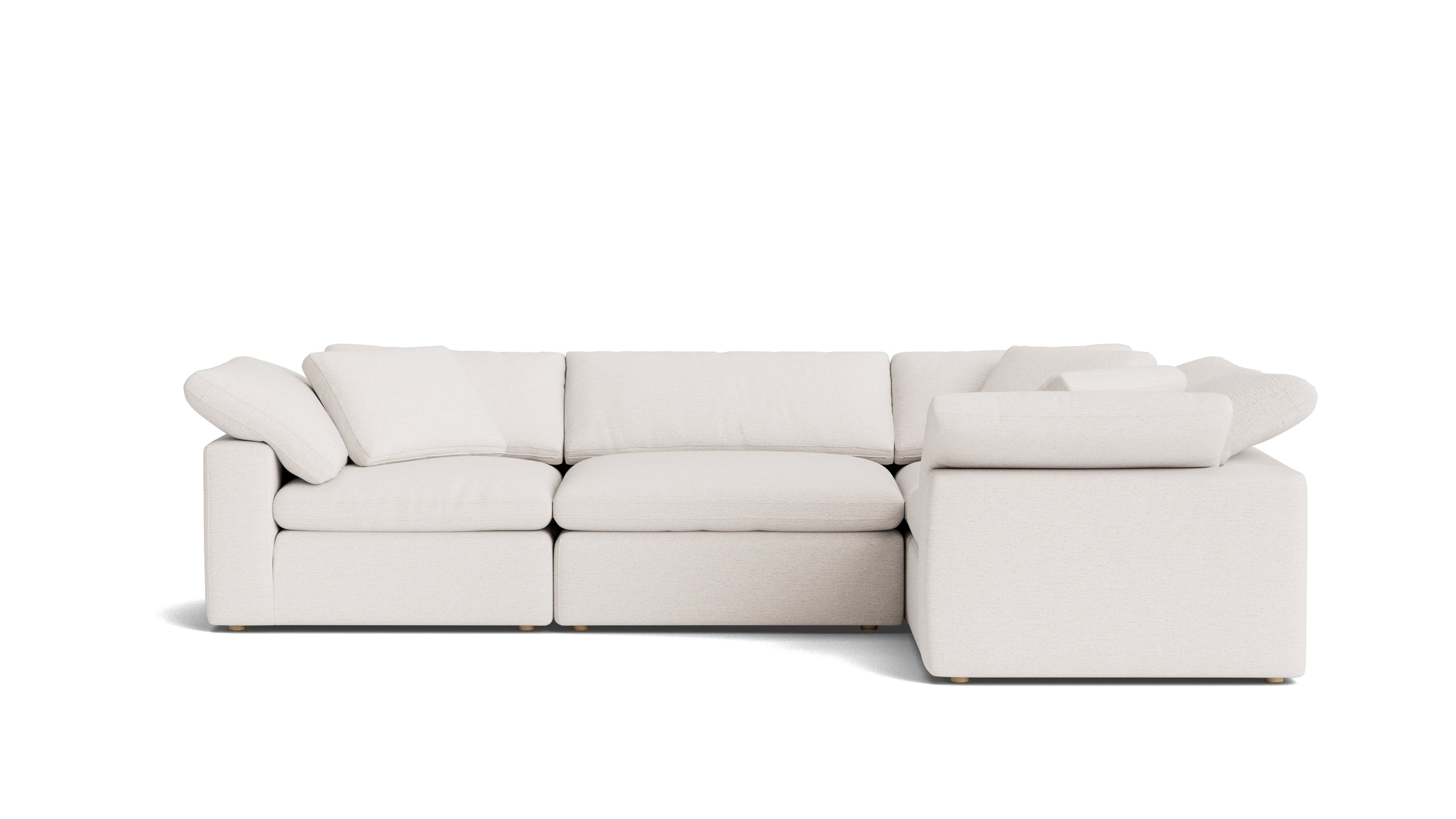 Movie Night™ 4-Piece Modular Sectional Closed, Large, Nomad Snow