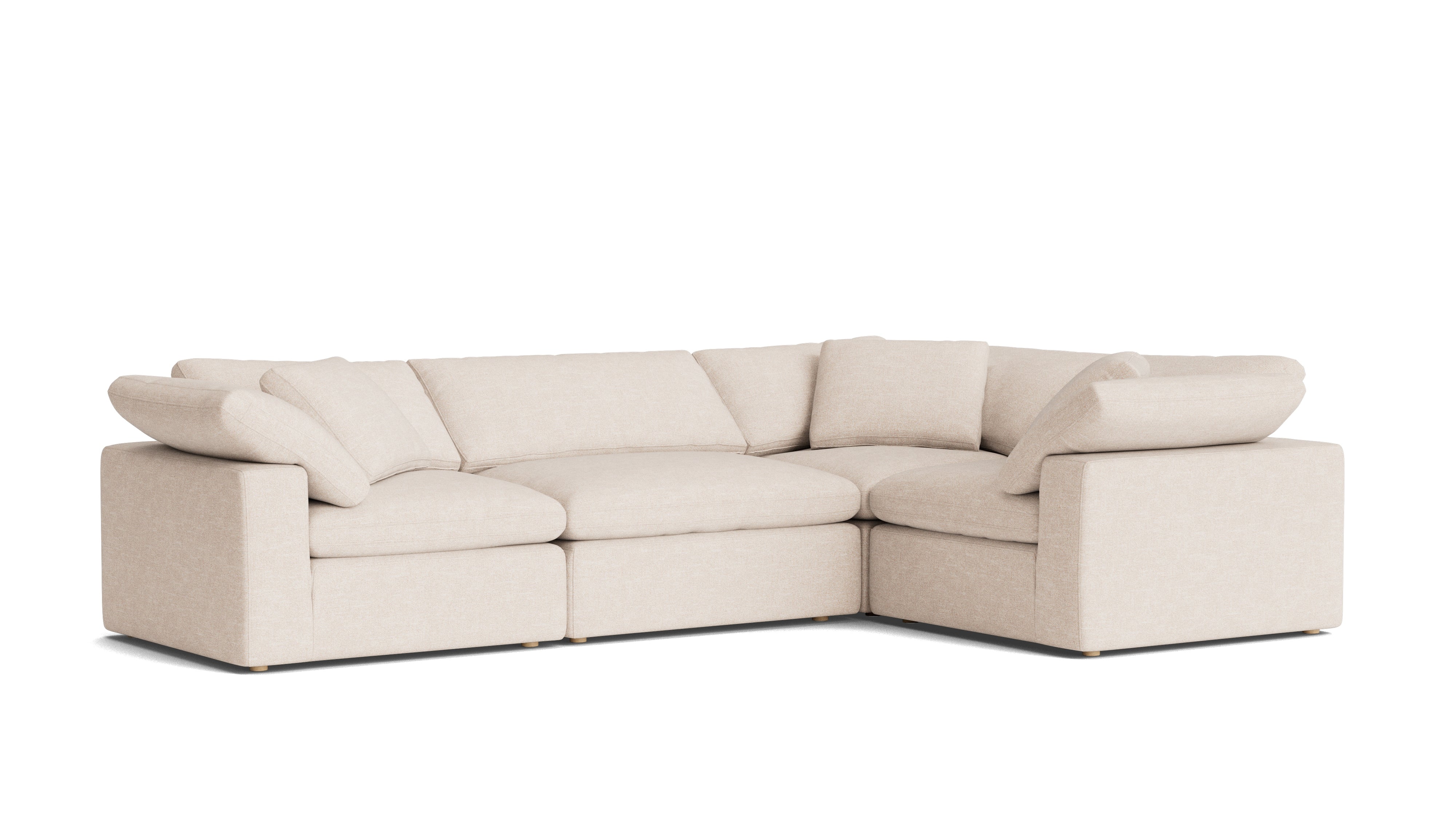 Movie Night™ 4-Piece Modular Sectional Closed, Large, Sunbeam