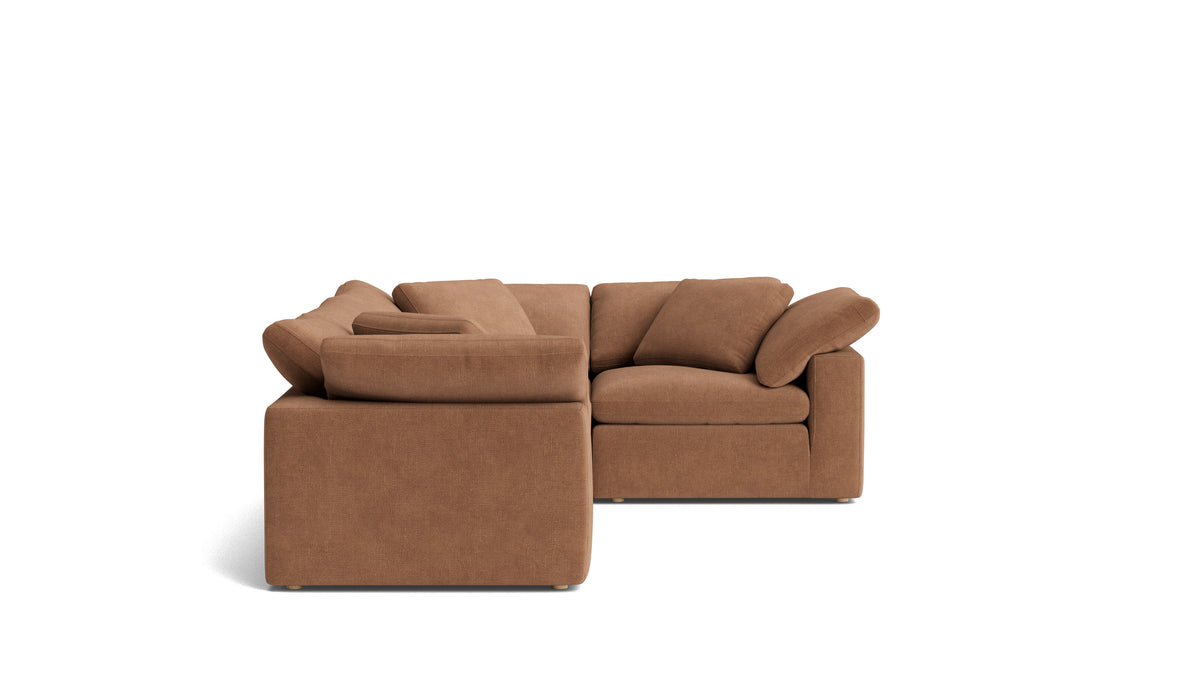 Movie Night™ 4-Piece Modular Sectional Closed, Large, Spice — alternate view