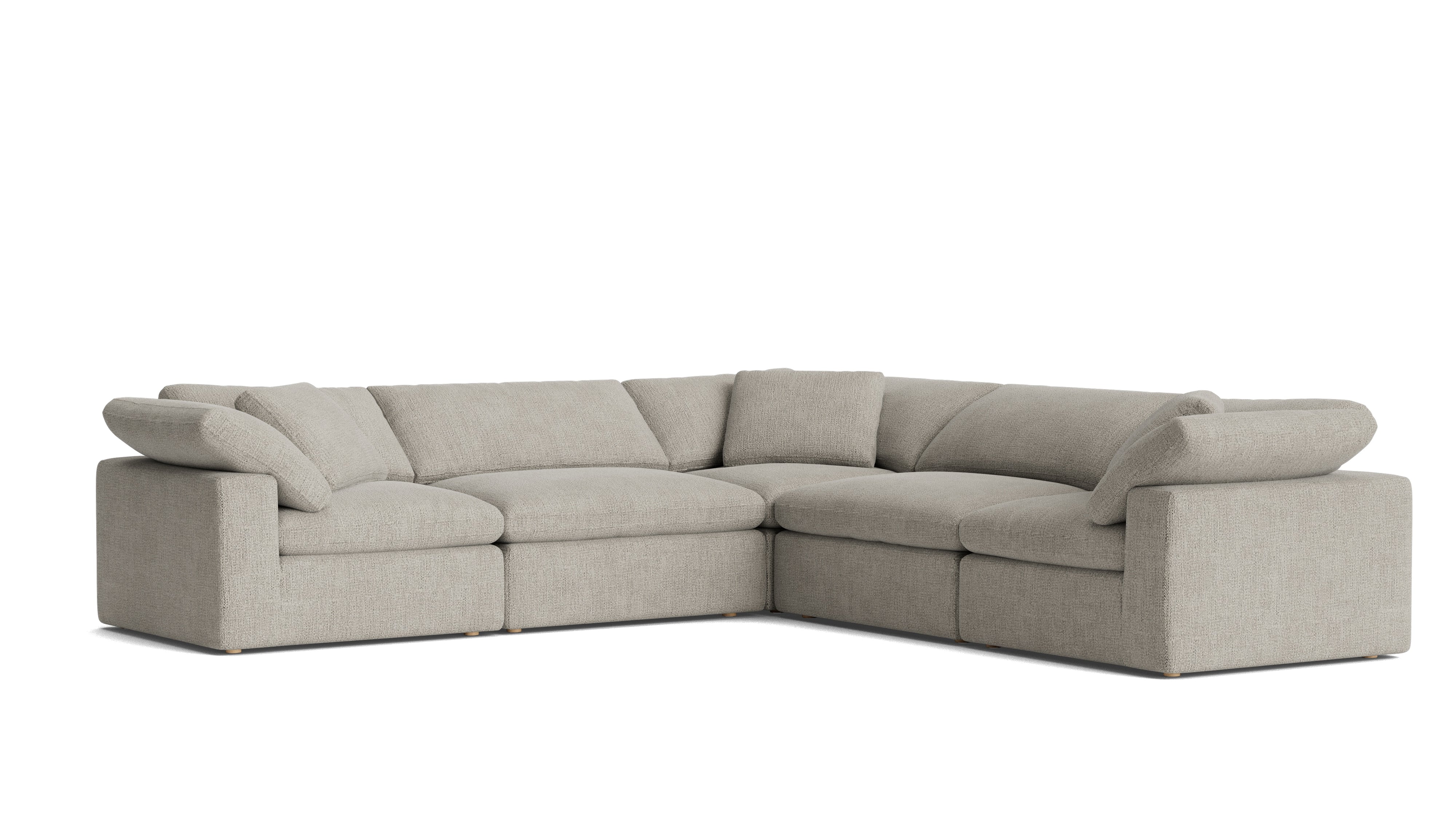 Movie Night™ 5 - Piece Modular Sectional Closed, Large, Oatmeal - Sundays Company CanadaSEC-YJ-921-007