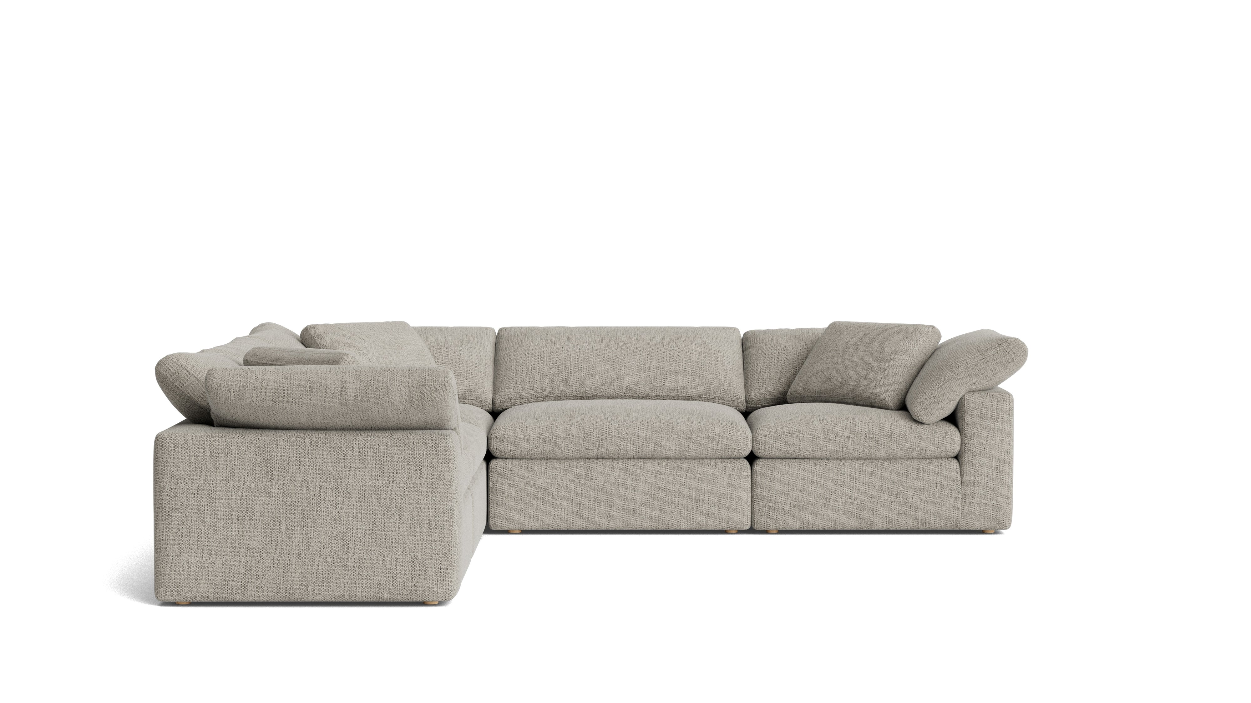 Movie Night™ 5 - Piece Modular Sectional Closed, Large, Oatmeal - Sundays Company CanadaSEC-YJ-921-007