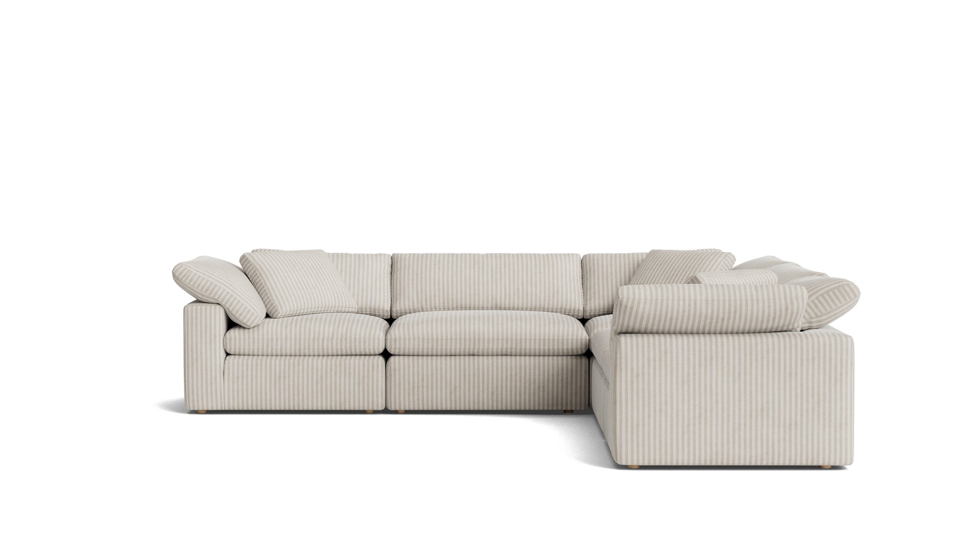 Movie Night™ 5-Piece Modular Sectional Closed, Large, Newport Stripe_image