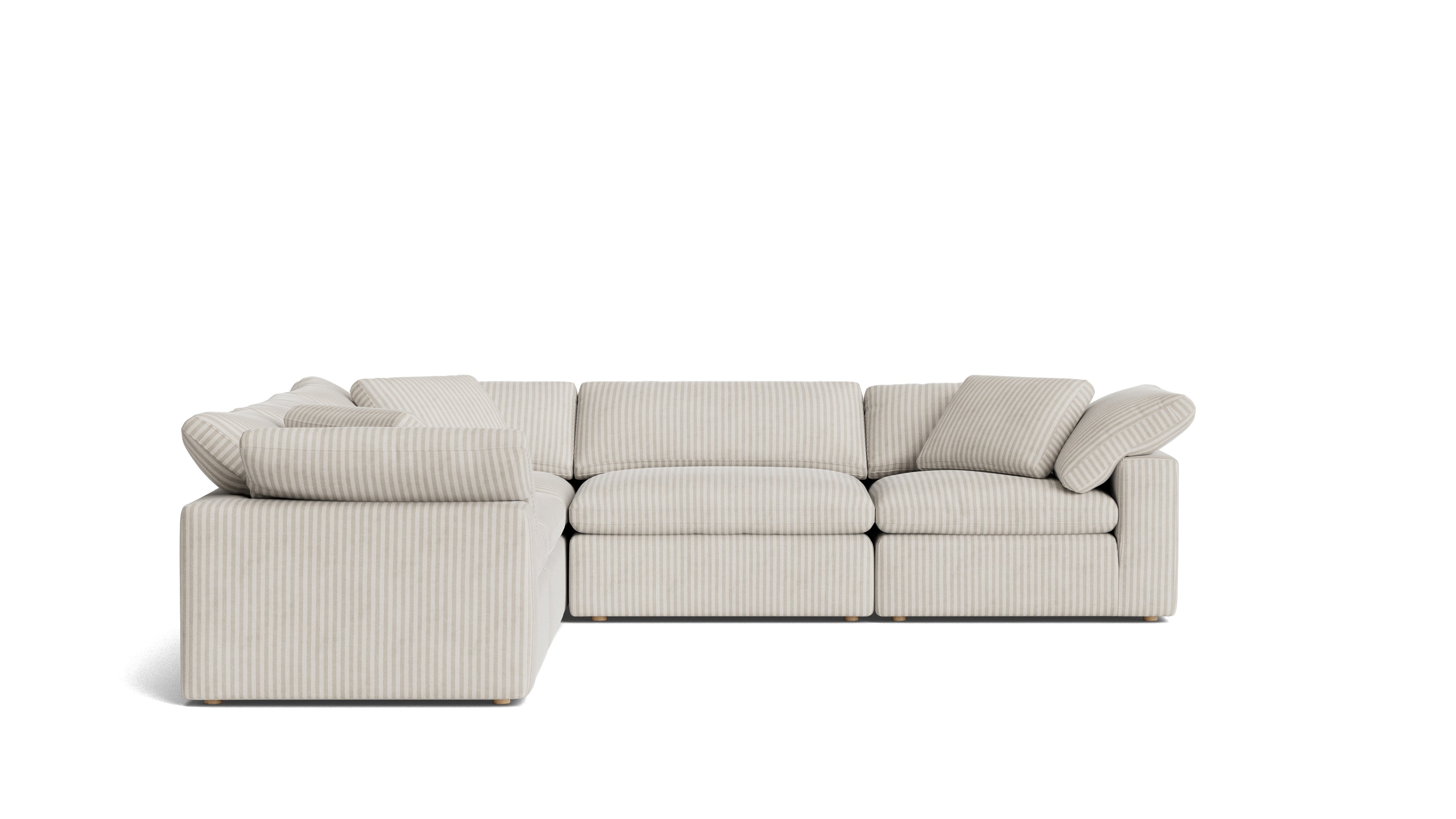 Movie Night™ 5 - Piece Modular Sectional Closed, Large, Newport Stripe - Sundays Company CanadaSEC-YJ-921-011