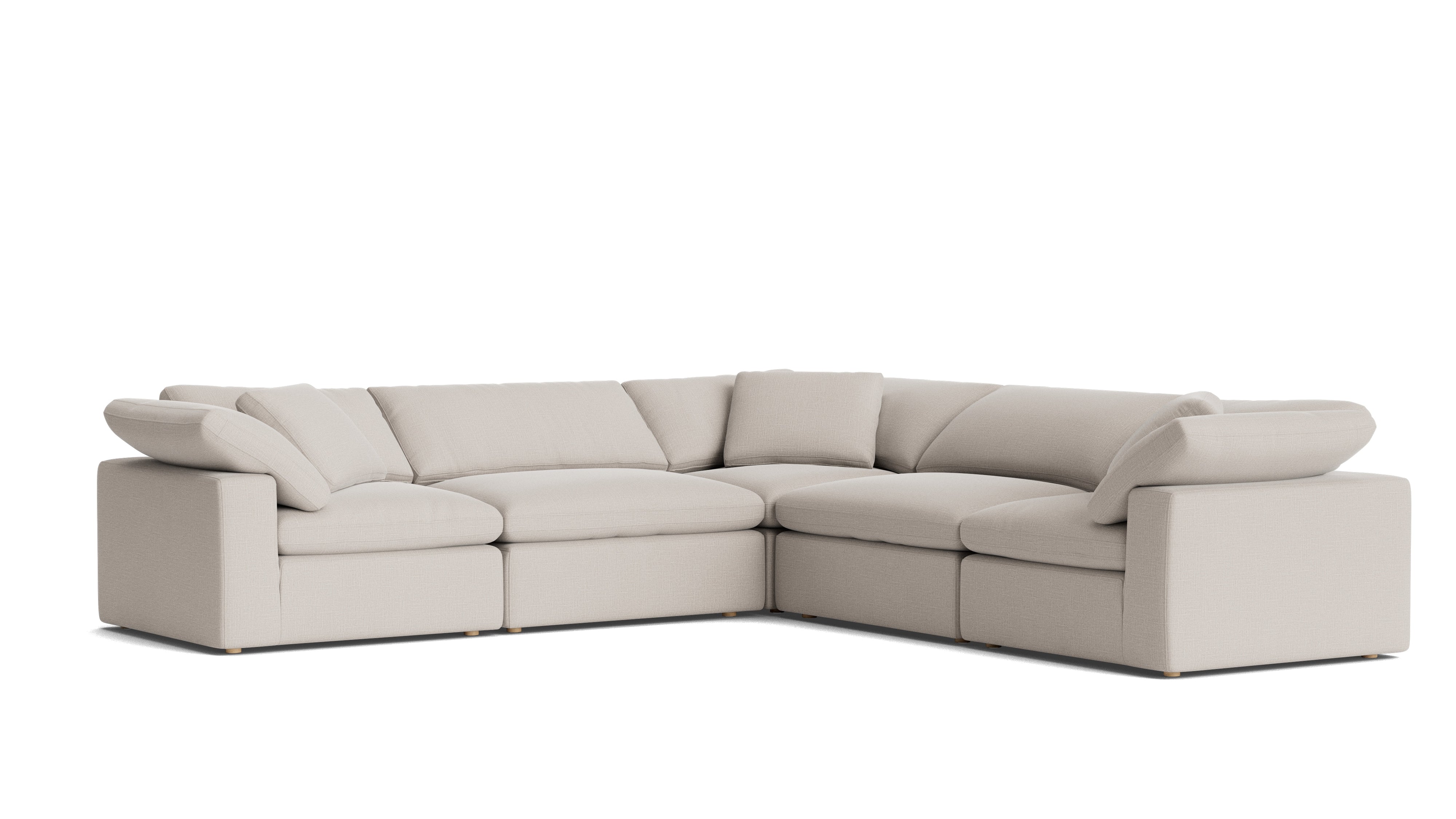 Movie Night™ 5 - Piece Modular Sectional Closed, Large, Clay - Sundays Company CanadaSEC-YJ-921-015