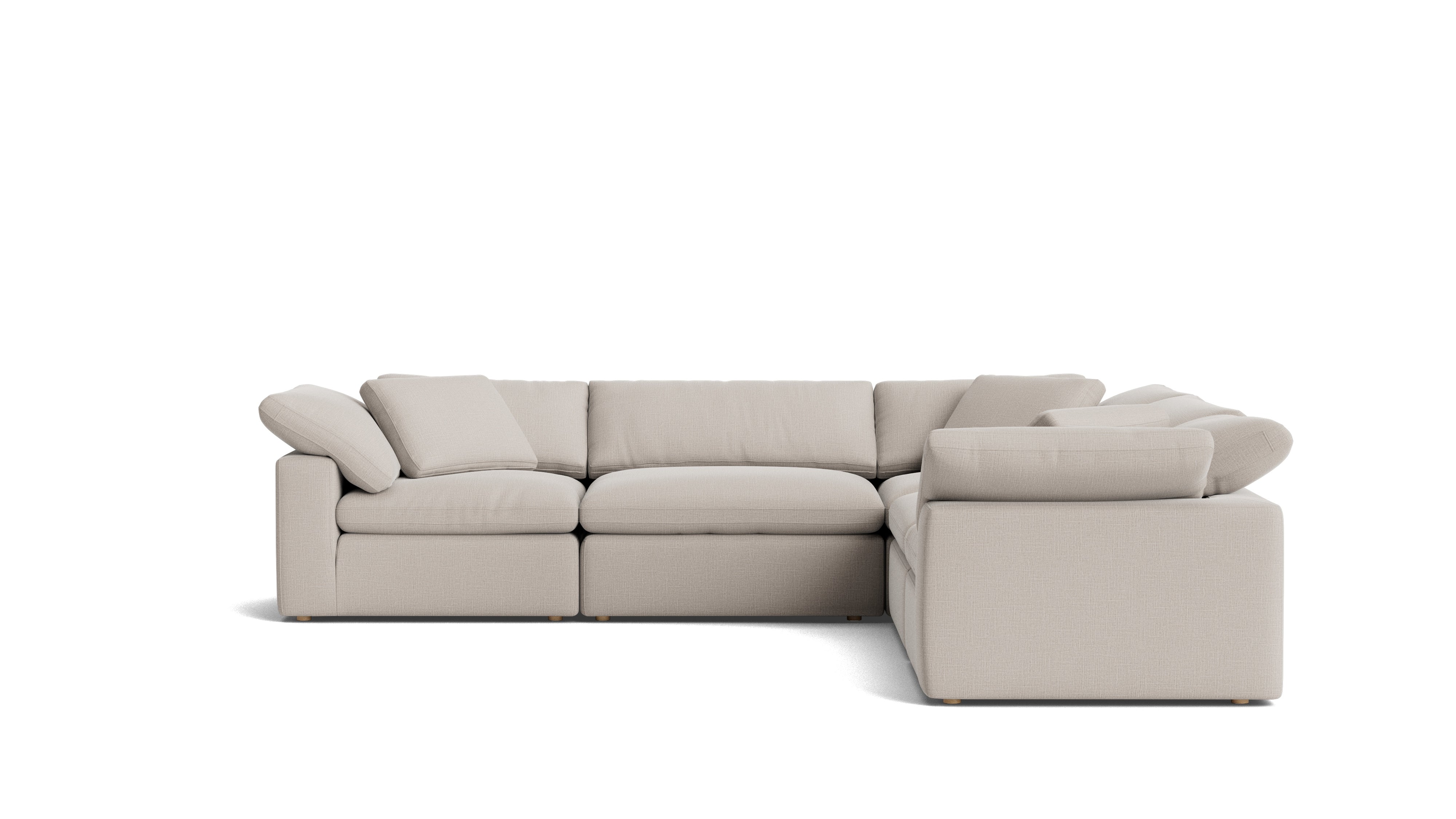 Movie Night™ 5 - Piece Modular Sectional Closed, Large, Clay - Sundays Company CanadaSEC-YJ-921-015