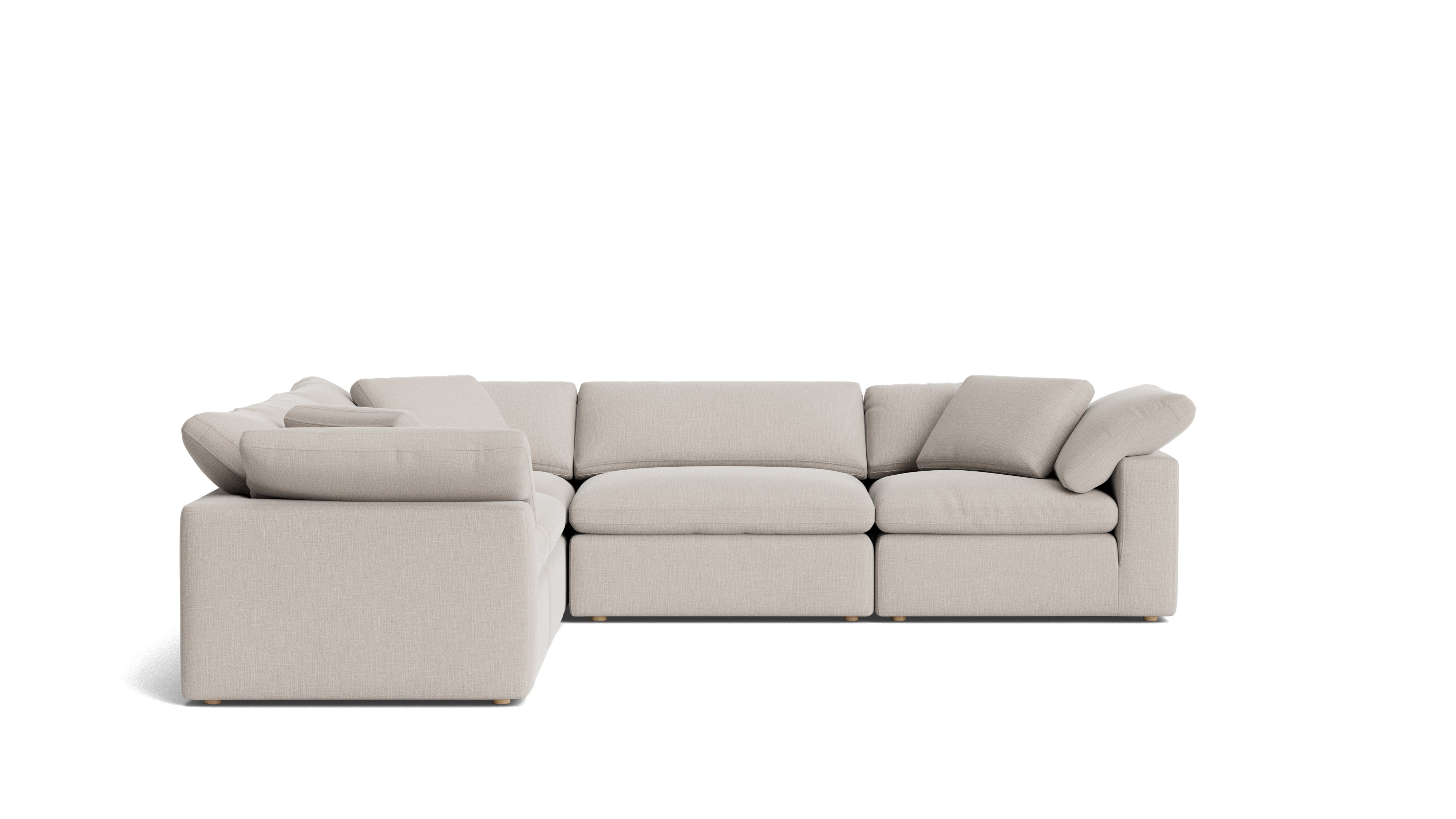 Movie Night™ 5 - Piece Modular Sectional Closed, Large, Clay - Sundays Company CanadaSEC-YJ-921-015