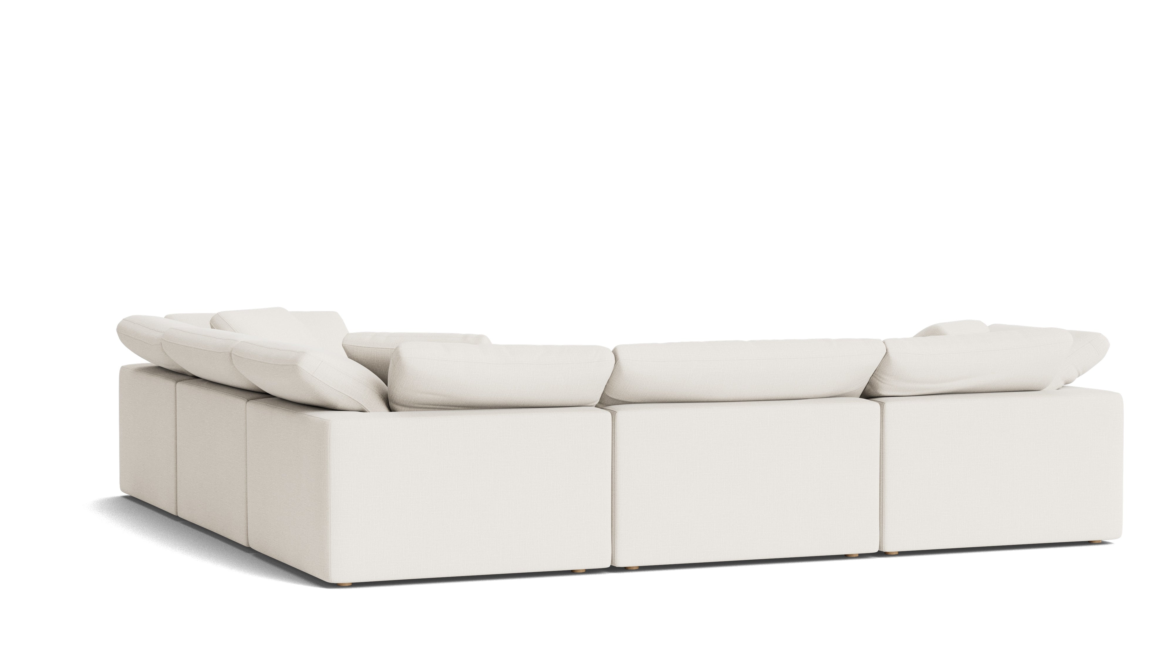Movie Night™ 5 - Piece Modular Sectional Closed, Large, Cream Linen - Sundays Company CanadaSEC-YJ-921-018